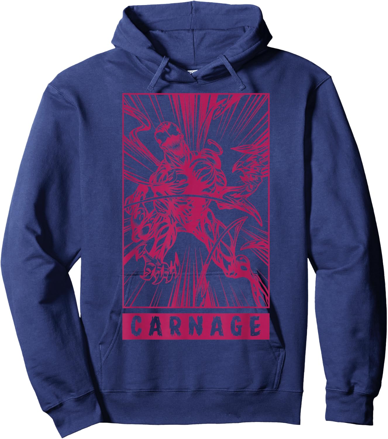 Marvel Venom Carnage Symbiote Comic Graphic Hoodie - Hoodie | Navy