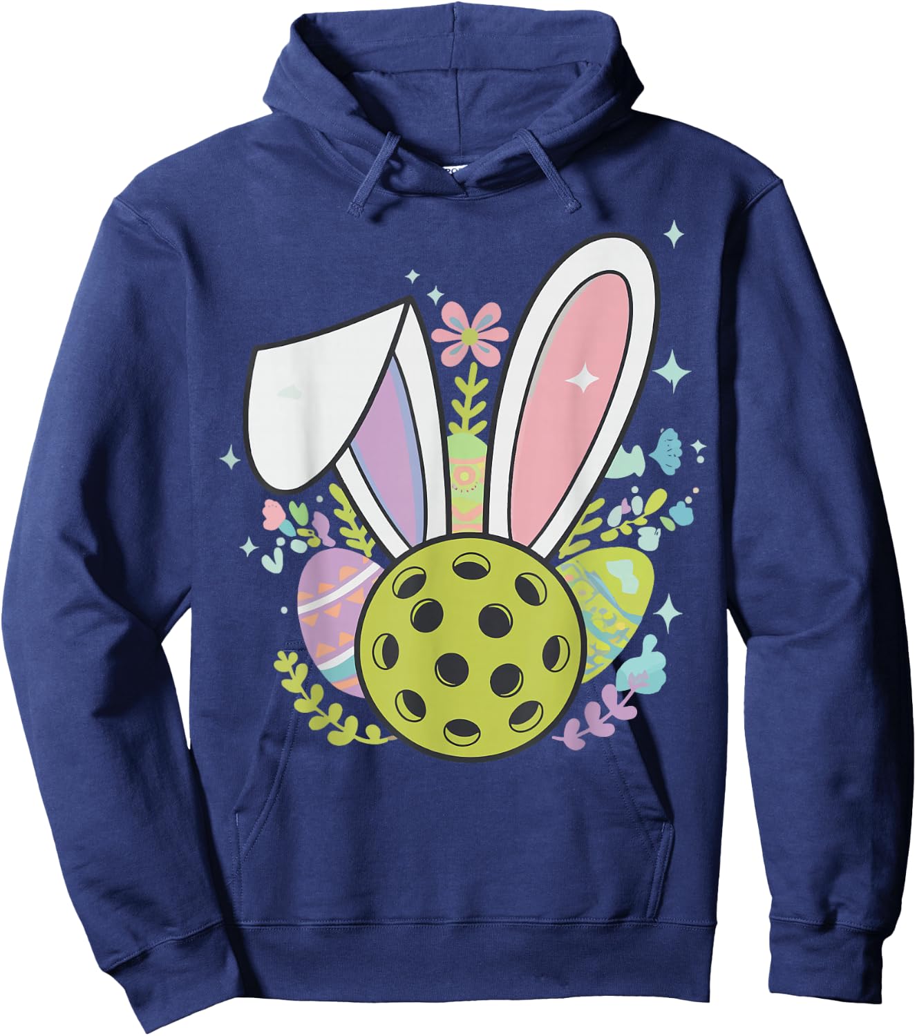 Pickleball Easter Hoodie - Hoodie | Navy