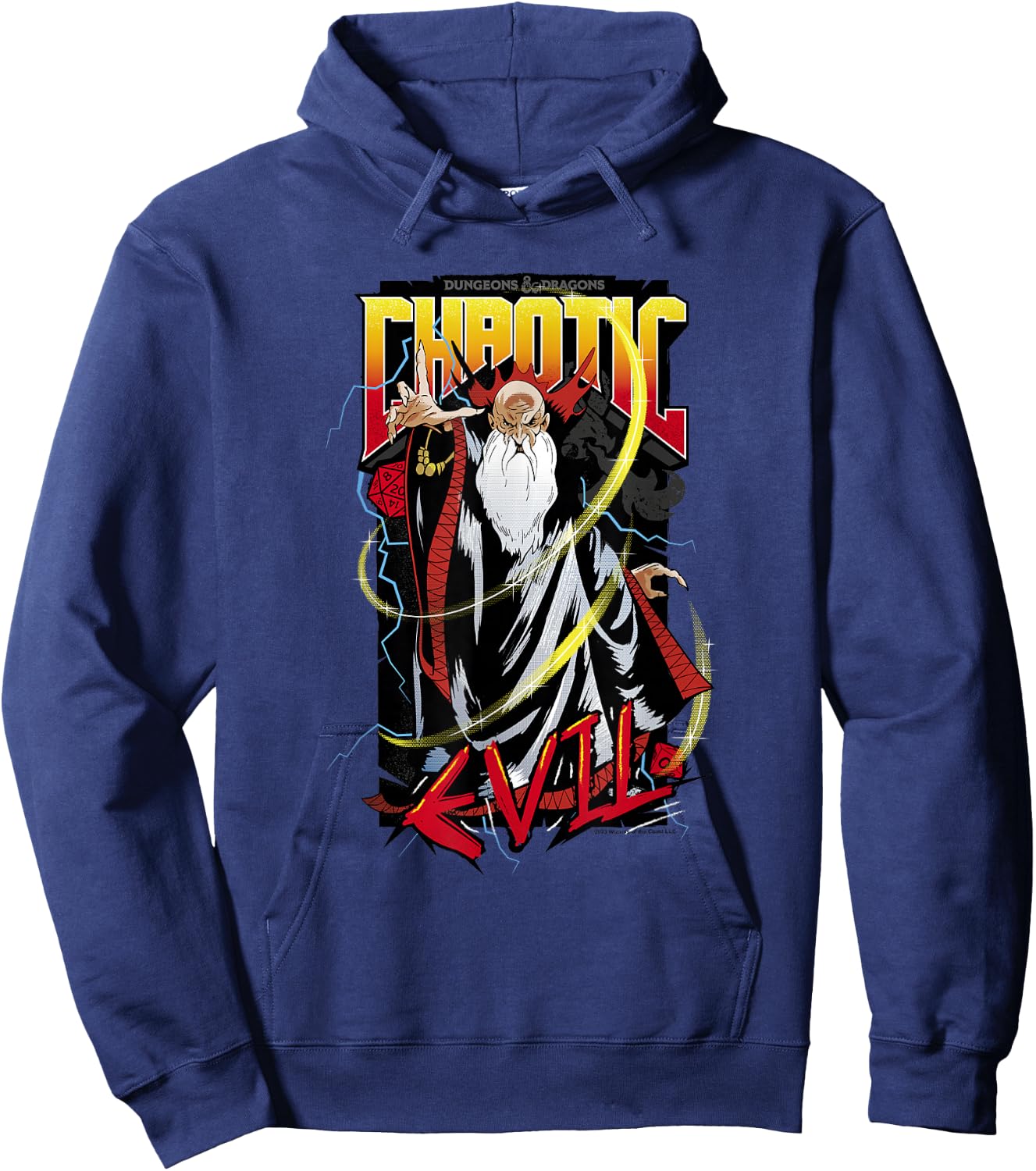 Dungeons & Dragons Wizard Chaotic Evil Poster Hoodie - Hoodie | Navy