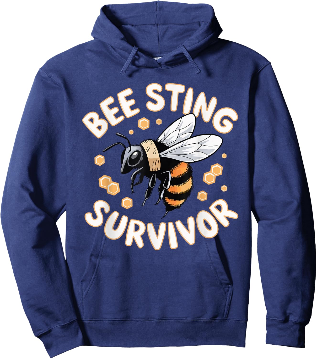 Bee Sting Survivor Hoodie - Hoodie | Navy