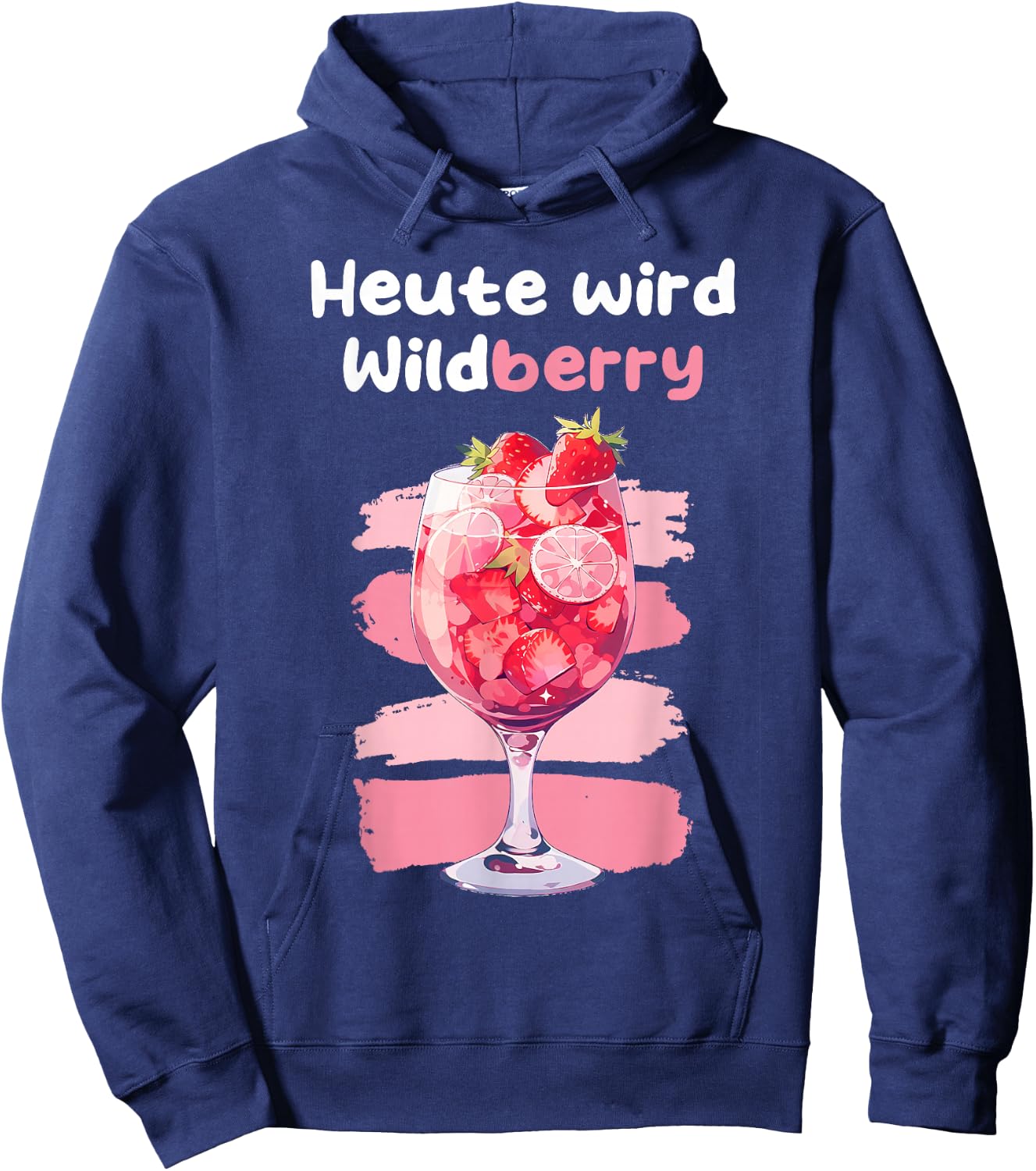 "Heute wird Wildberry Lillet , black Hoodie - Hoodie | Navy