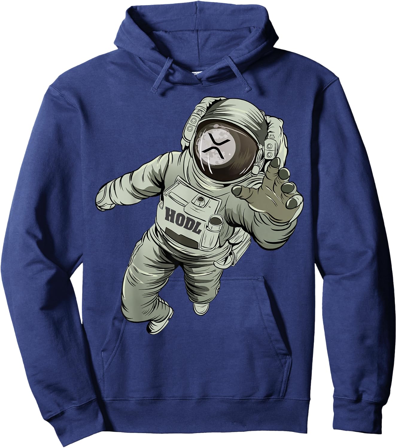 Ripple Logo Moon XRP Hoodie - Hoodie | Navy