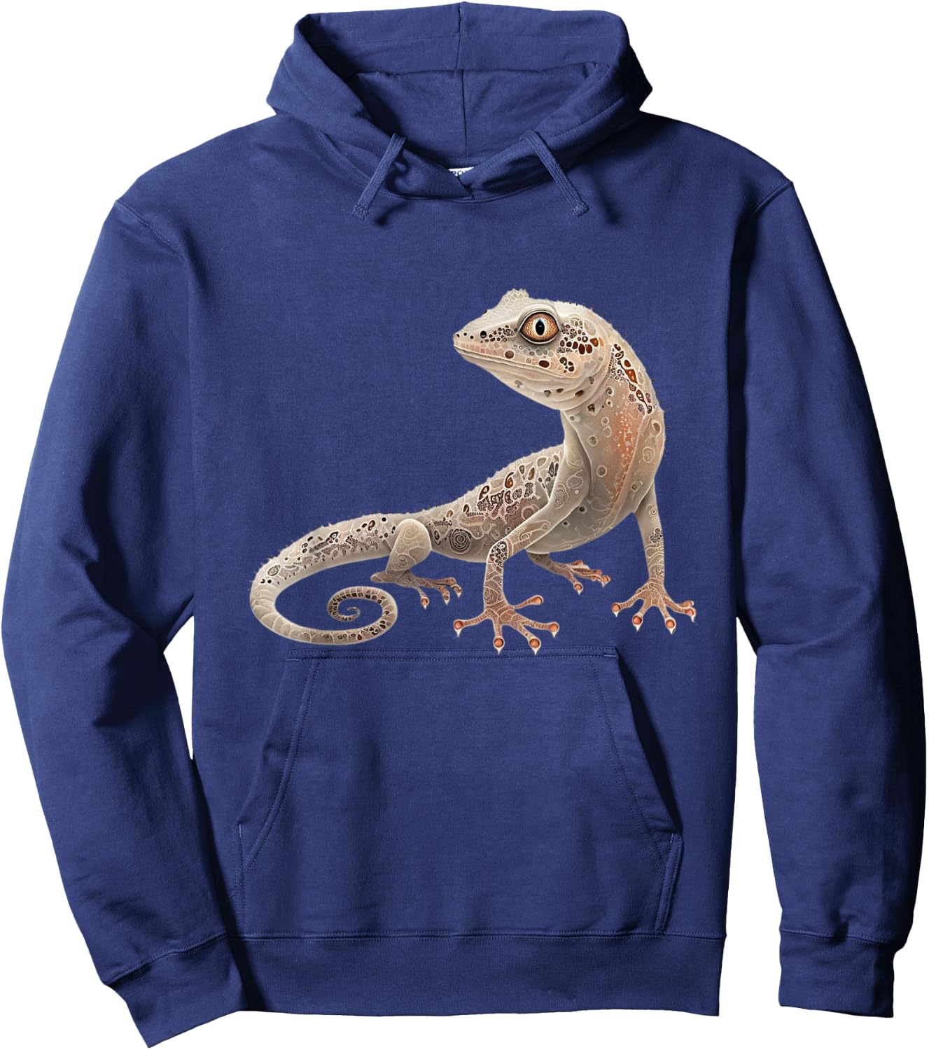 A Unique and Playful Gecko Design Hoodie - Hoodie | Navy