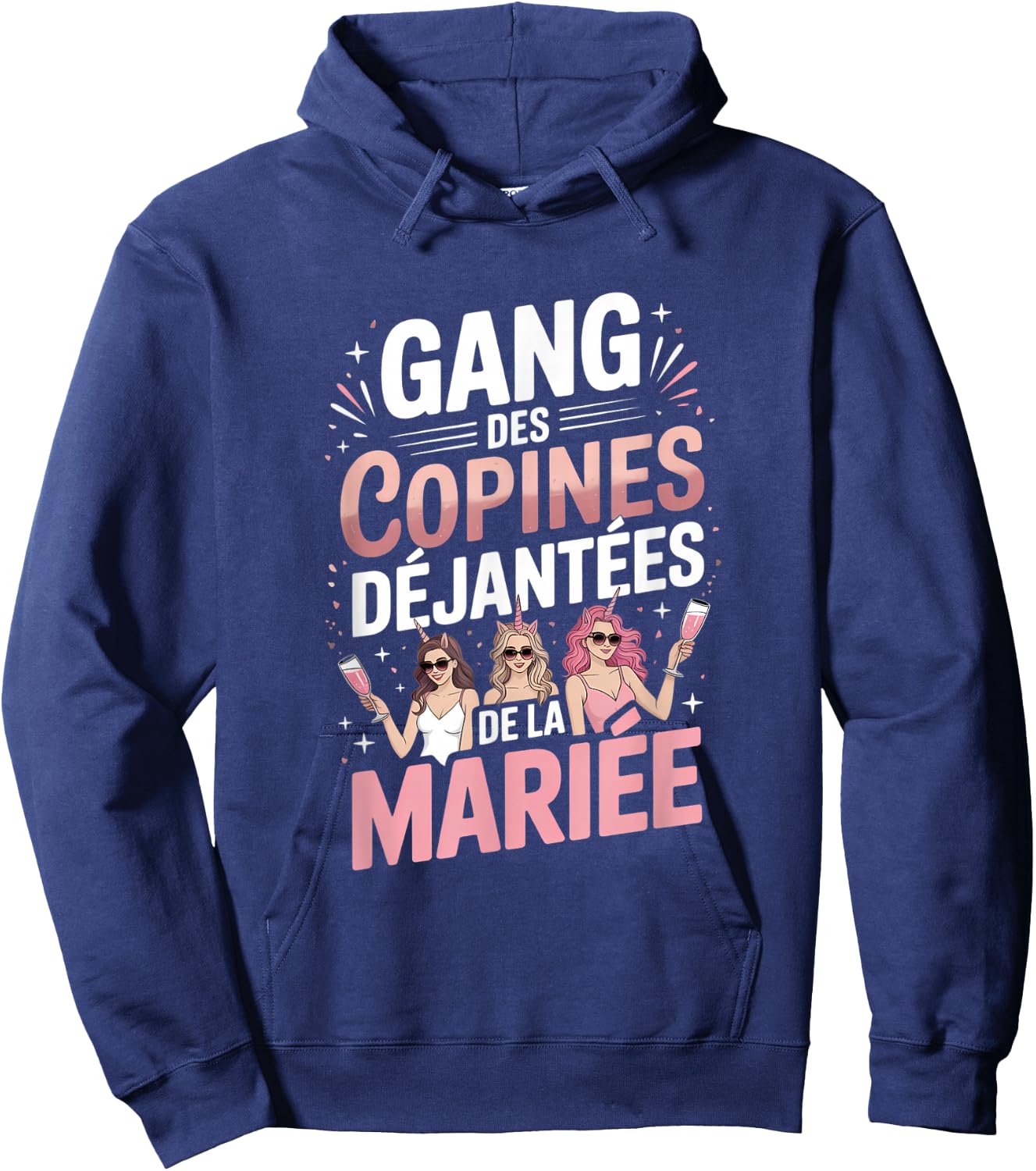 Gang des Copines Déjantées Mariage Hoodie - Hoodie | Navy
