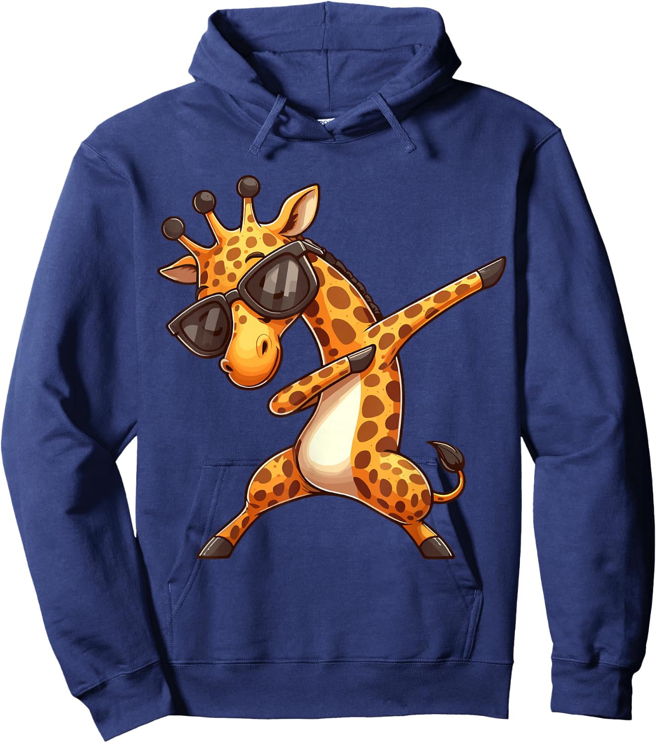 Dabbing Giraffe Hoodie - Hoodie | Navy