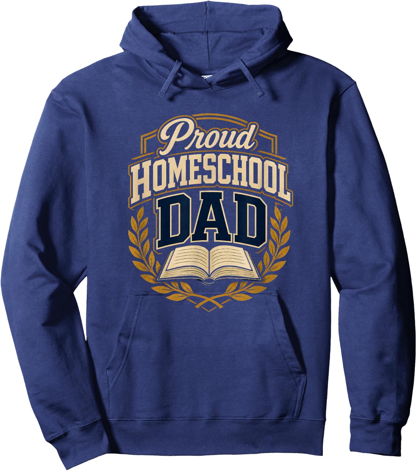 Proud Homeschool Dad Teacher Parent Hoodie - Hoodie | Navy