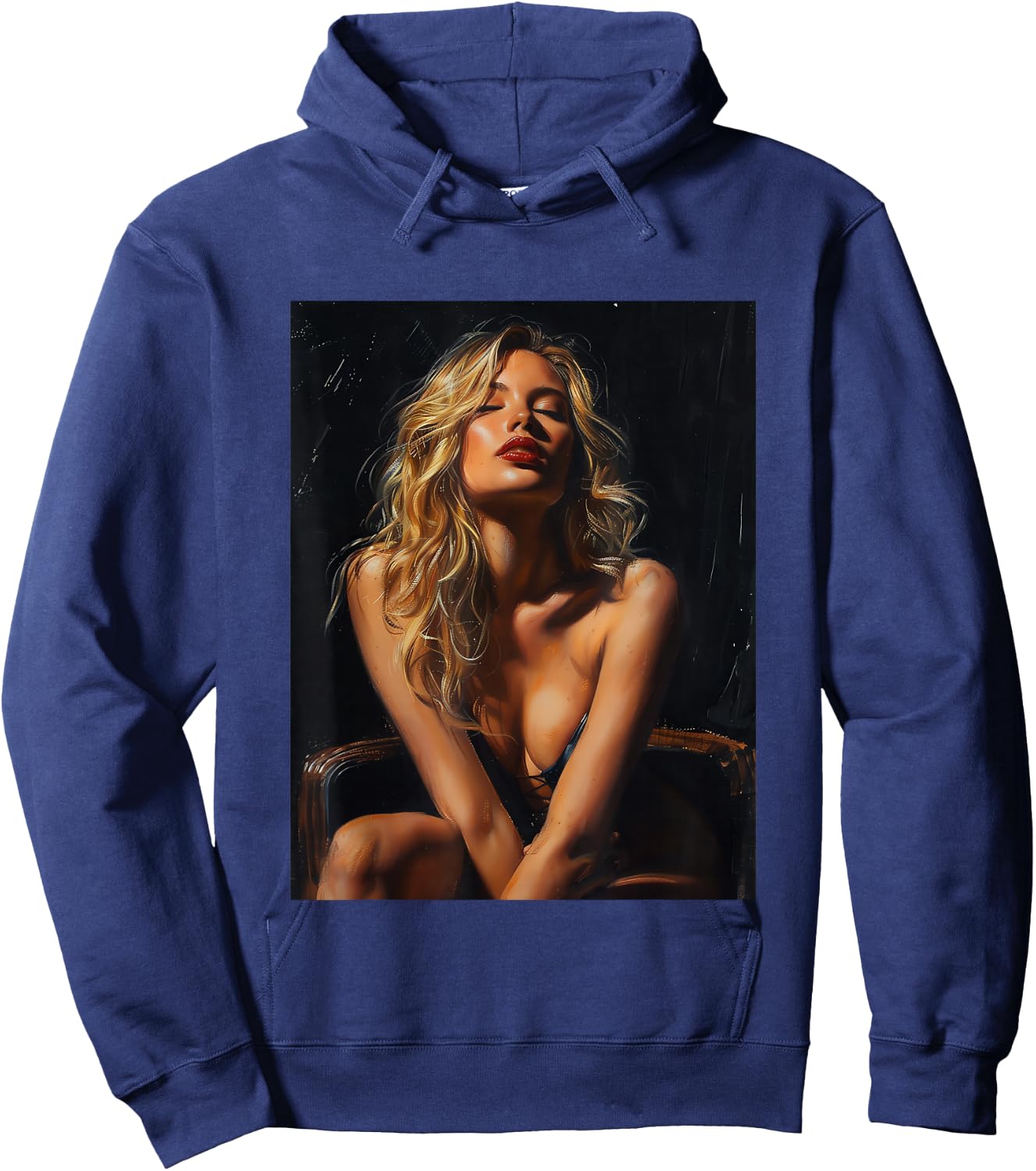 Tattoo sexy girl model , Black, S Hoodie - Hoodie | Navy