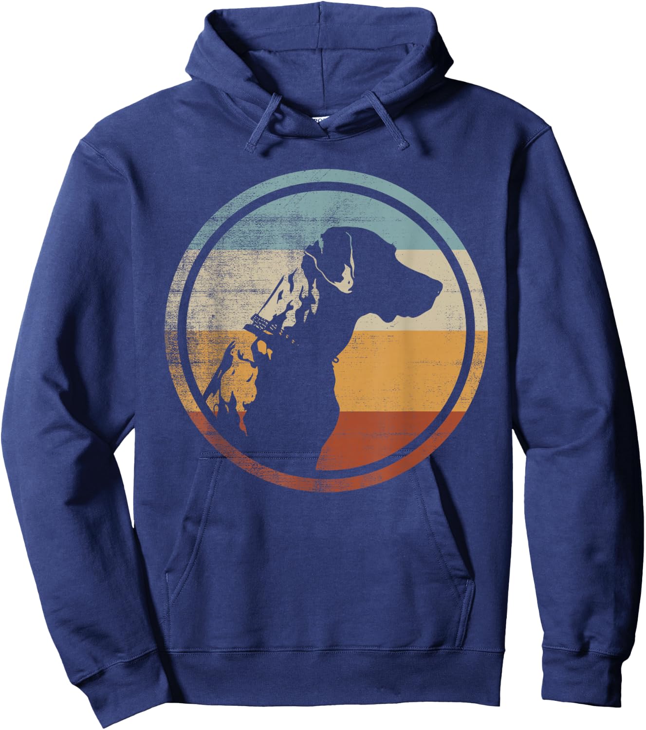 Catahoula Leopard Dog Retro Style Men Women Hoodie - Hoodie | Navy