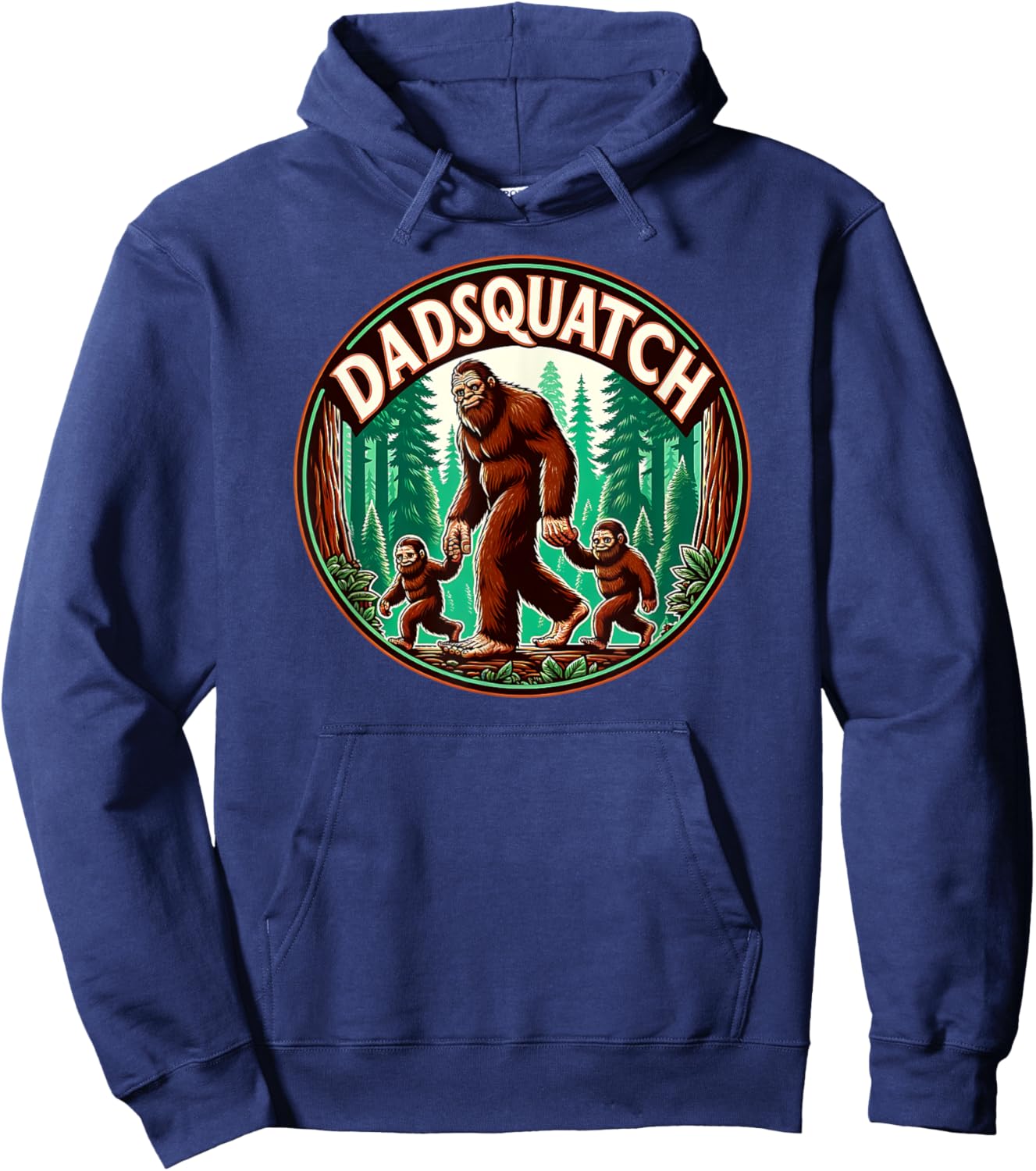Autism Dad Bigfoot Sasquatch Hoodie - Hoodie | Navy