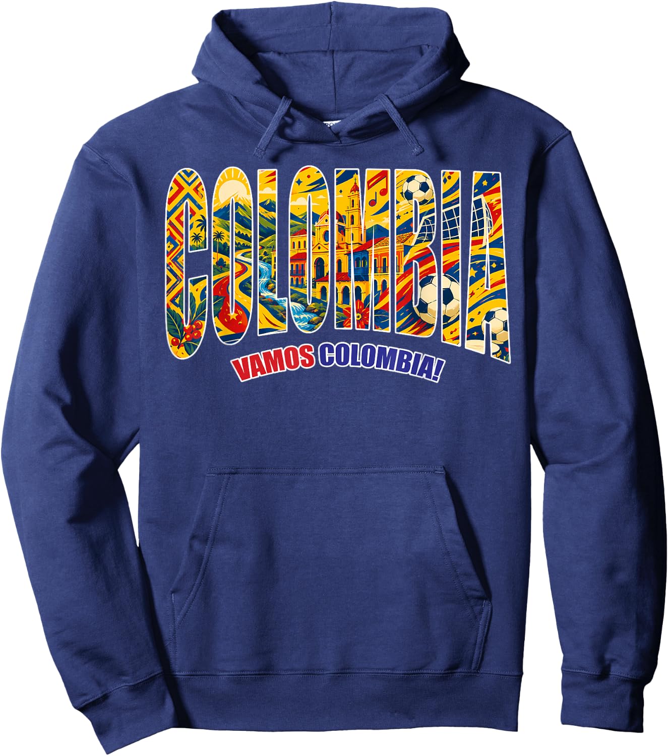Colombia Country Colombian Flag Women Kids Hoodie - Hoodie | Navy