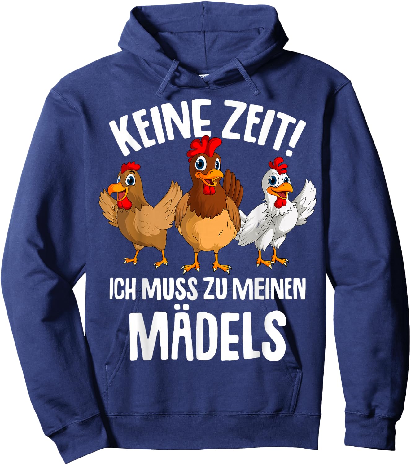Chicken Farmer Chicken , black Hoodie - Hoodie | Navy