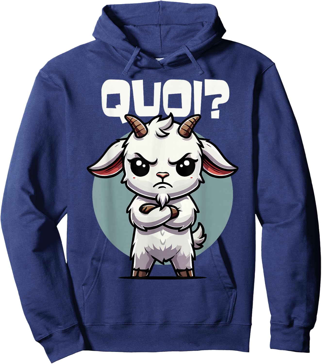 Goat Funny Girls Boys Goats , Black, S Hoodie - Hoodie | Navy