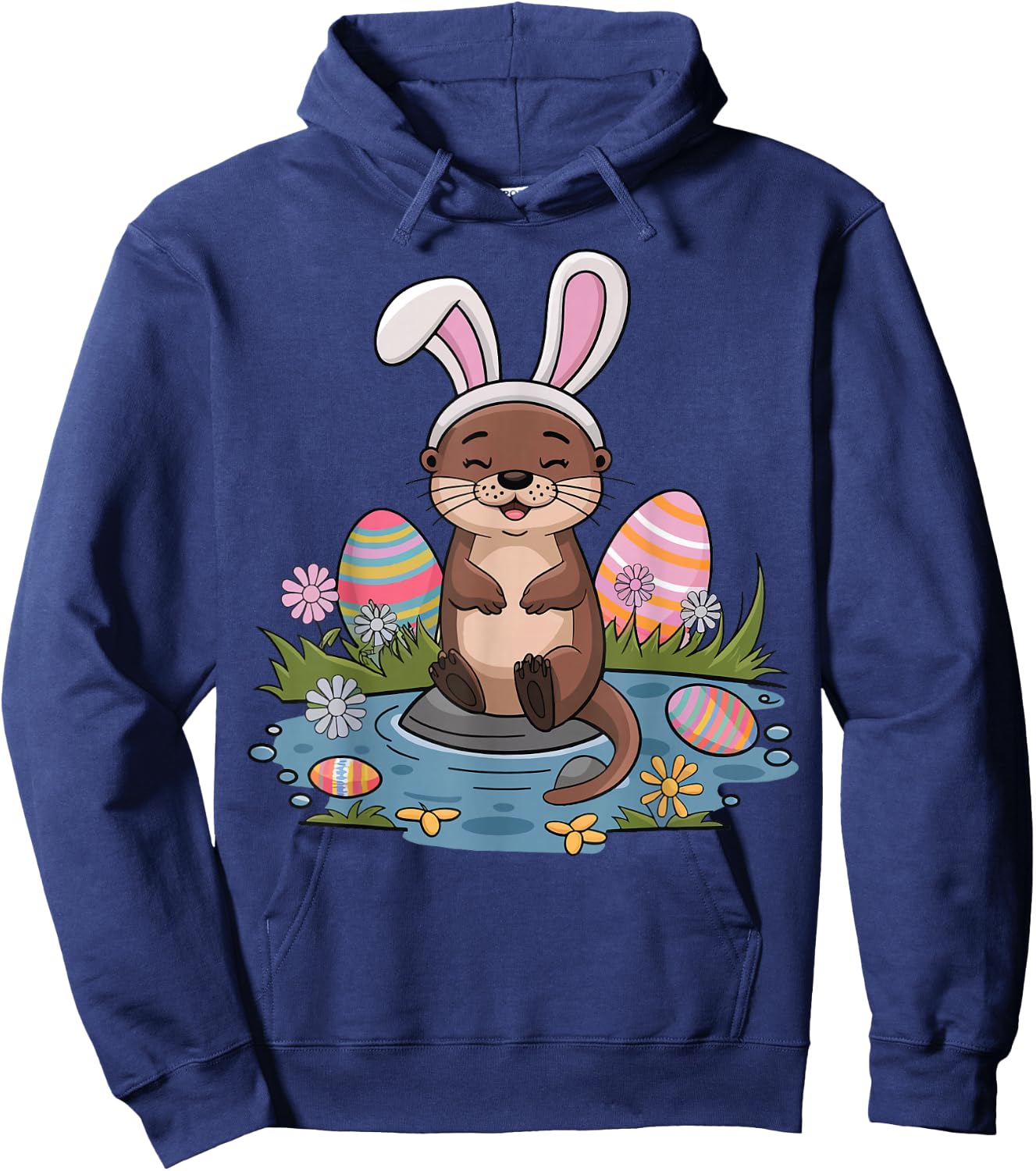 Easter Otter Hoodie - Hoodie | Navy
