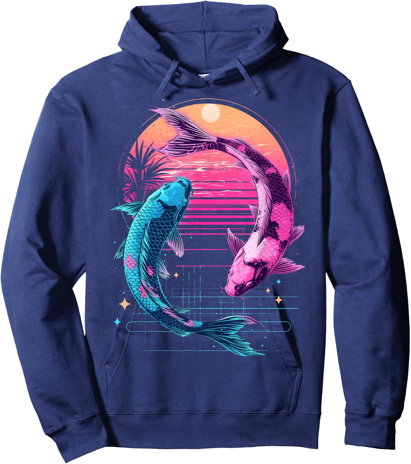 Koi Japonais Aesthtetic Japon Hoodie - Hoodie | Navy