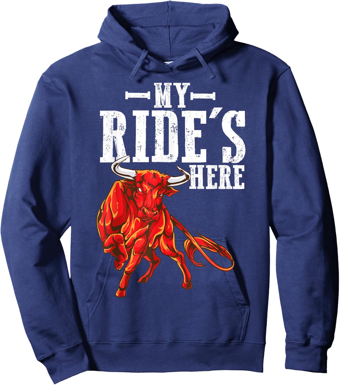 Bull Riders Rodeo for Western Ranch Cowboys Hoodie - Hoodie | Navy