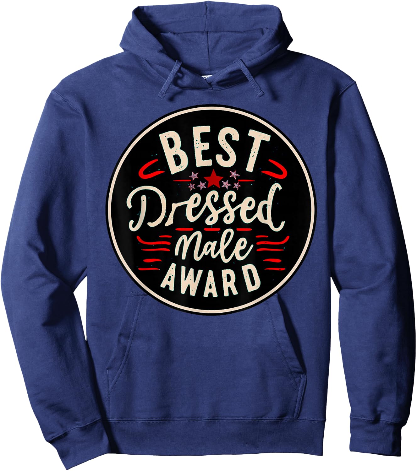 Best Dressed Male Award Funny Novelty Hoodie - Hoodie | Navy