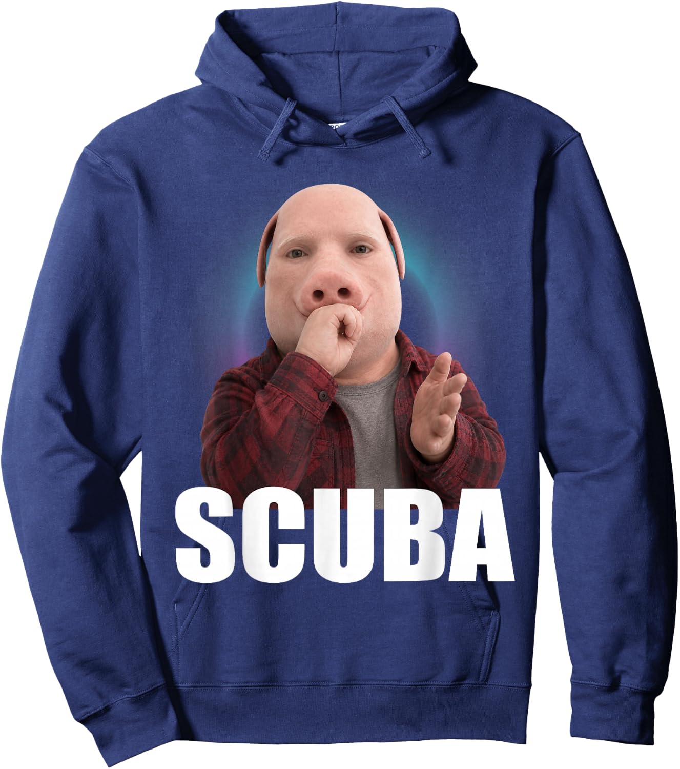 Funny Scuba Dance Meme John Pork BrainRot Hoodie - Hoodie | Navy