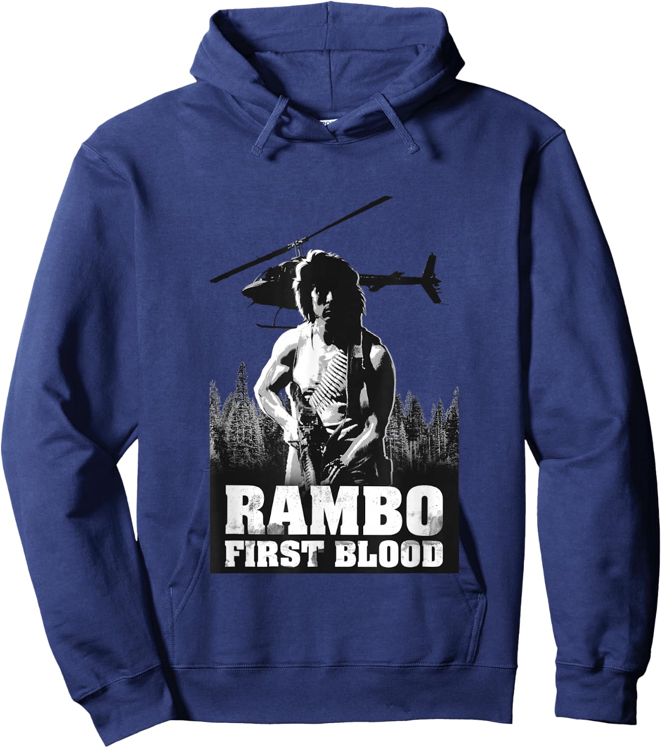 Rambo First Blood Hubschrauber Poster Hoodie - Hoodie | Navy