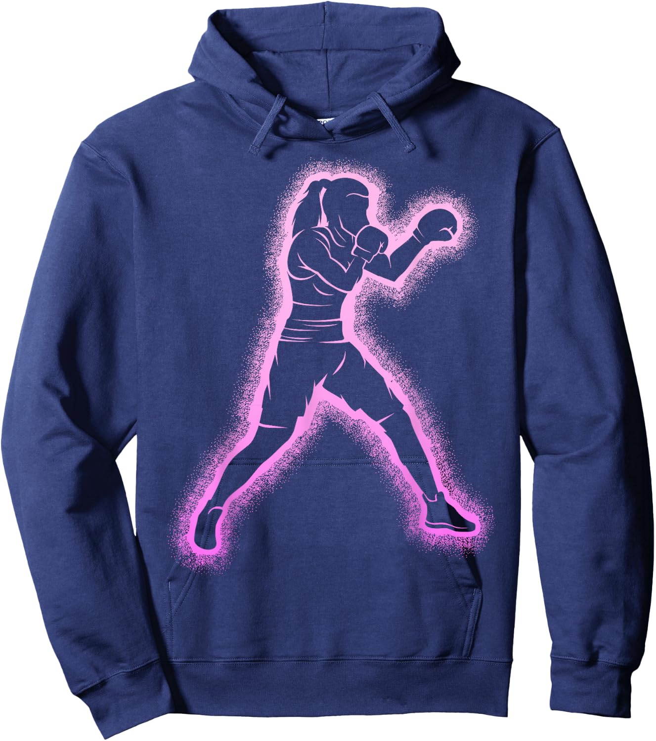 Boxing Boxer, Boxing Girl, Women's Hoodie - Hoodie | Navy