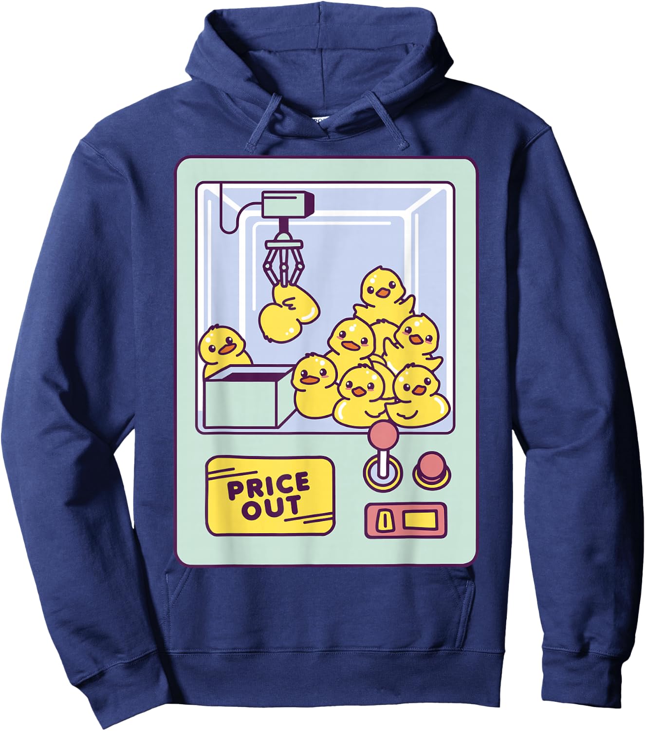 Duck Machine Design Playful Claw Toy Ducks Hoodie - Hoodie | Navy