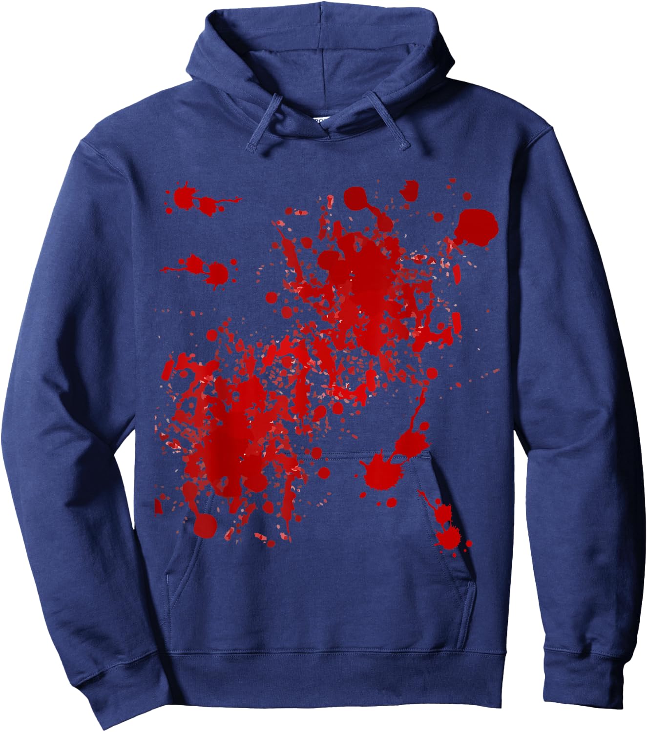 Fake Blood Splatter Hoodie - Hoodie | Navy