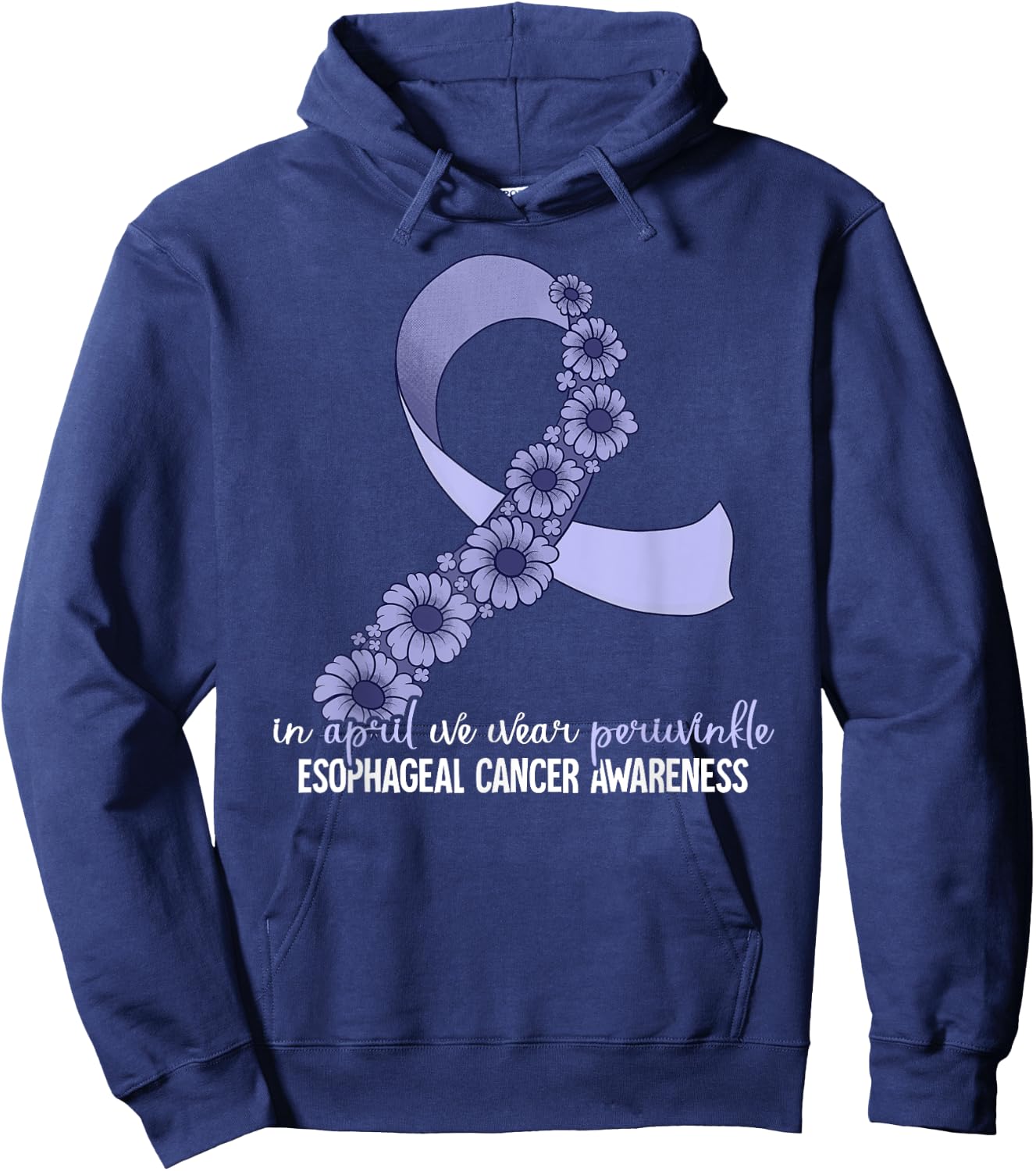 Esophageal Cancer Awareness Hoodie - Hoodie | Navy