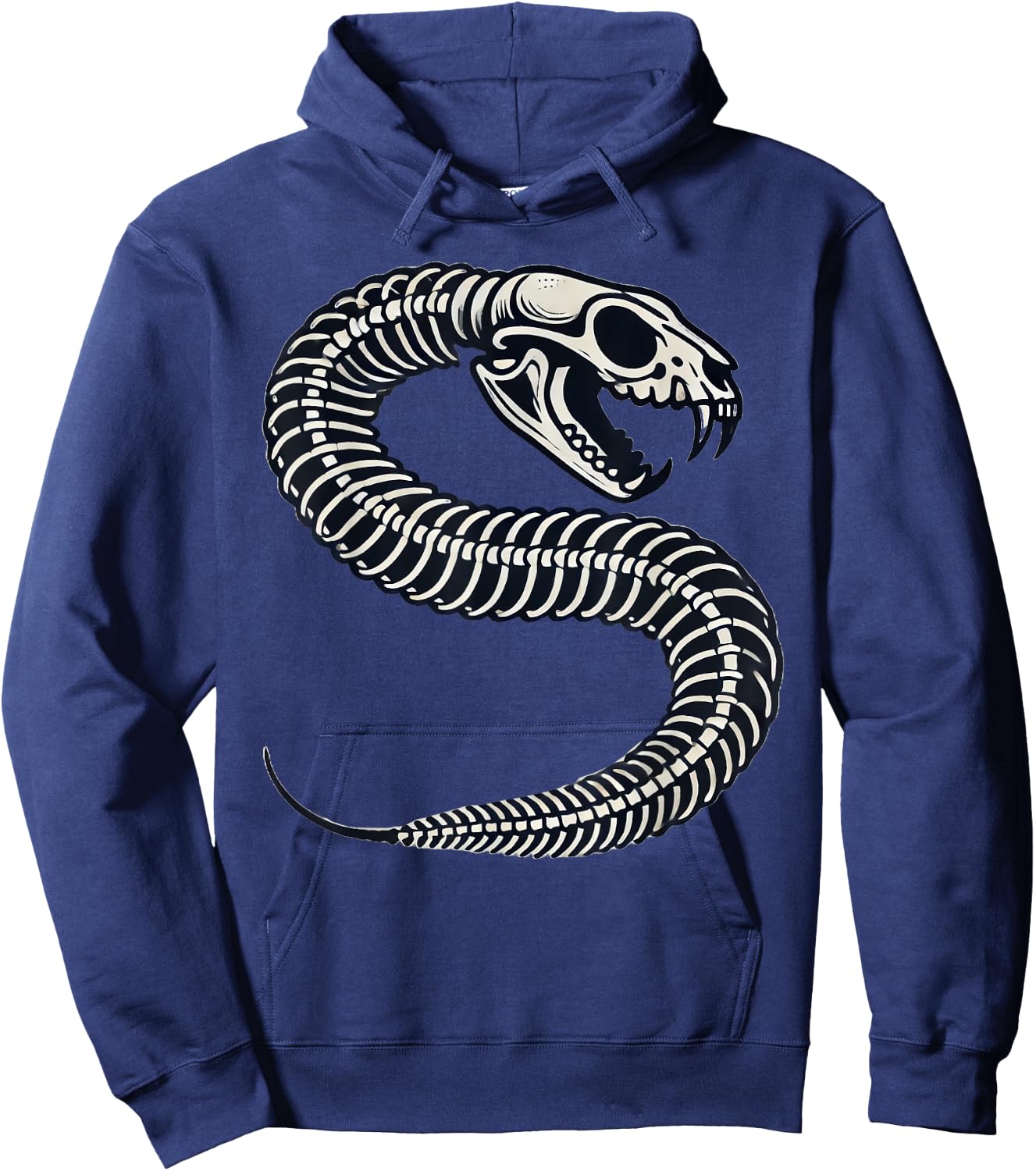 Snake Skeleton Halloween Hoodie - Hoodie | Navy