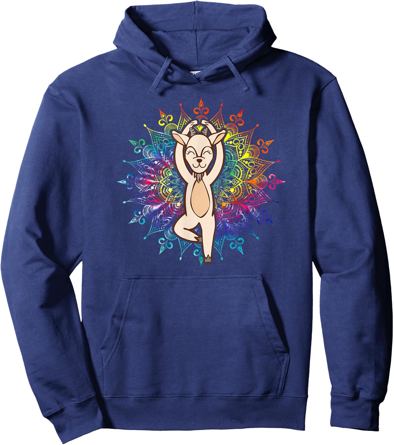 Goat Girl Lover & Farmer HD0 Black -Adults Hoodie - Hoodie | Navy
