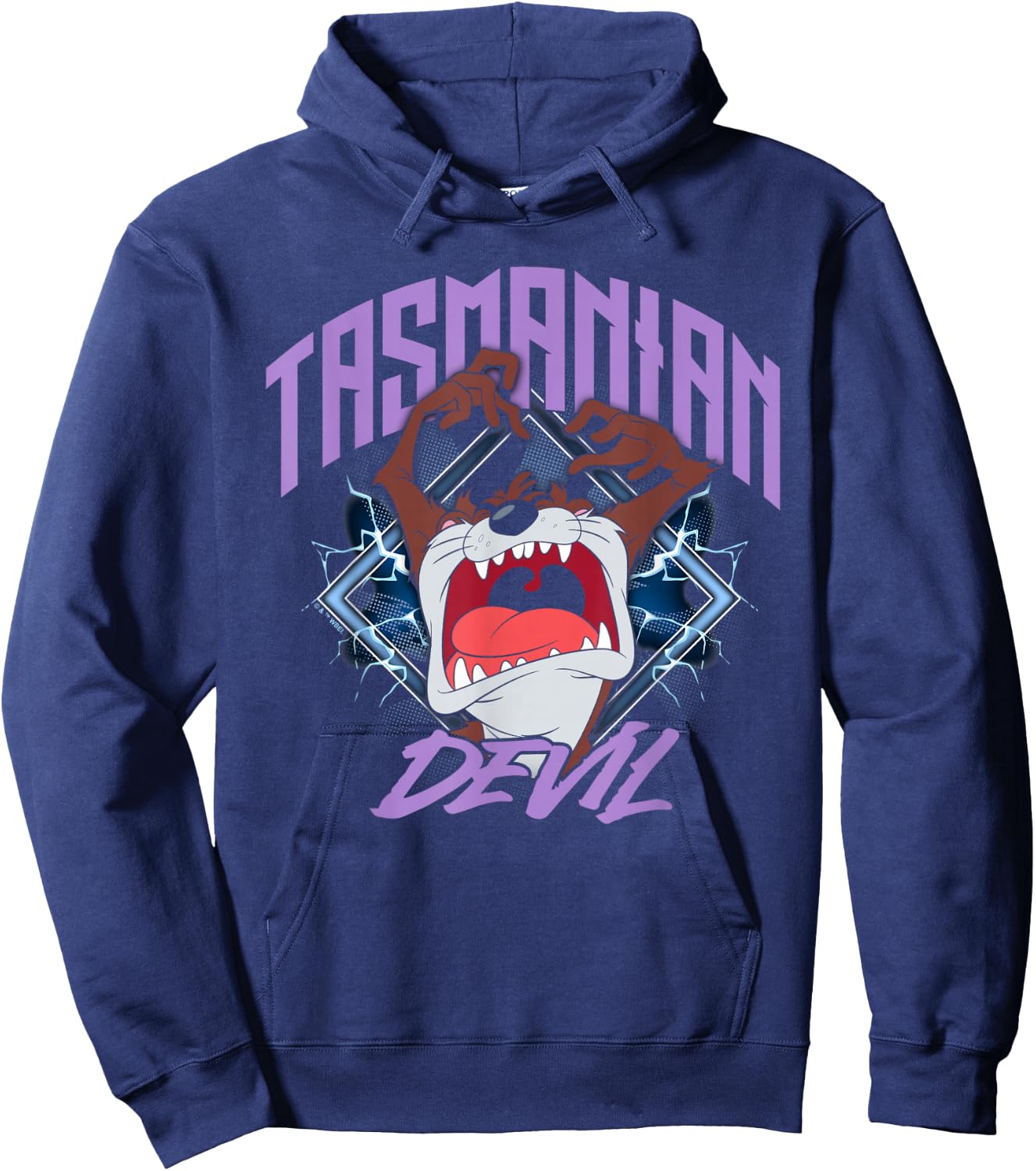 Looney Tunes Tazmanian Devil Rock Hoodie - Hoodie | Navy
