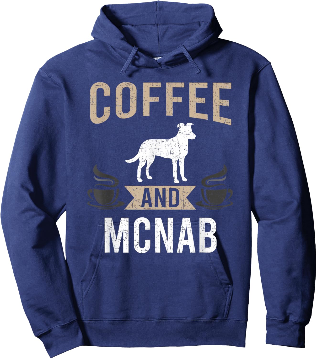 Coffee and Mcnab Dog Lover Hoodie - Hoodie | Navy