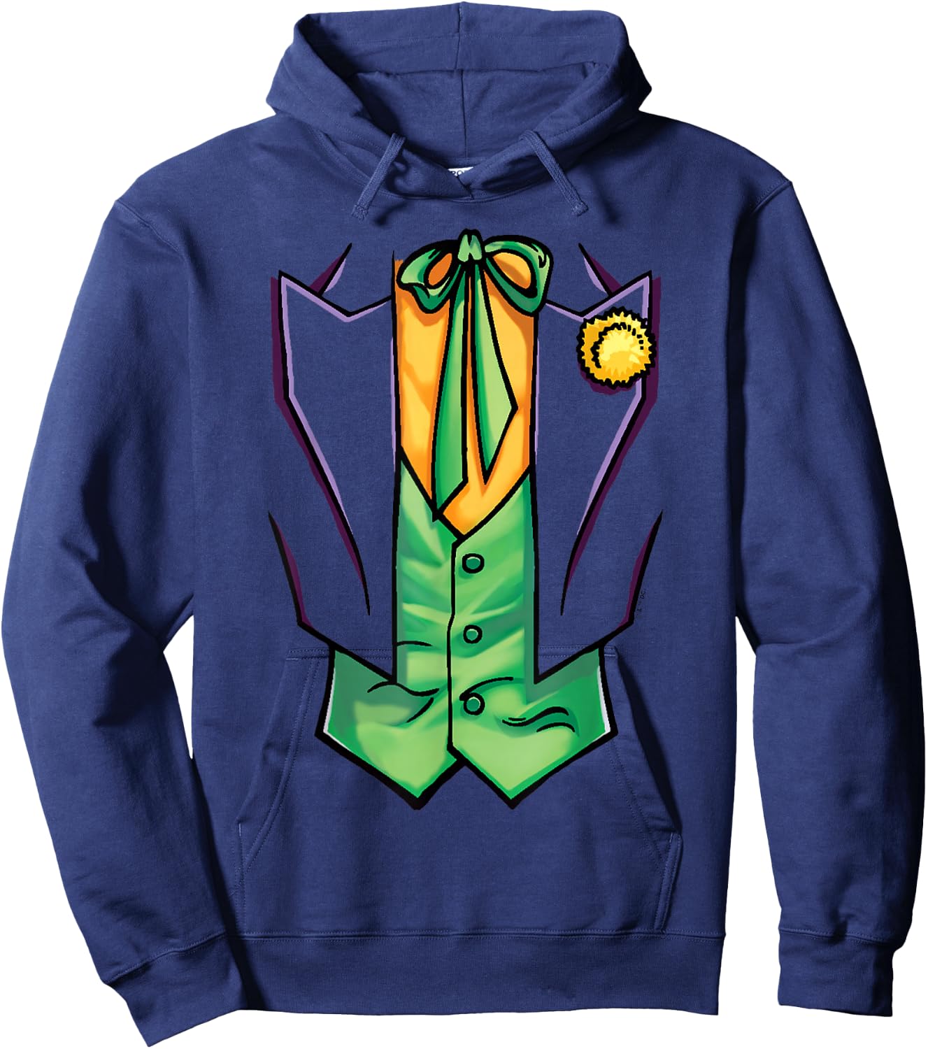Batman Joker Costume , Purple, S Hoodie - Hoodie | Navy