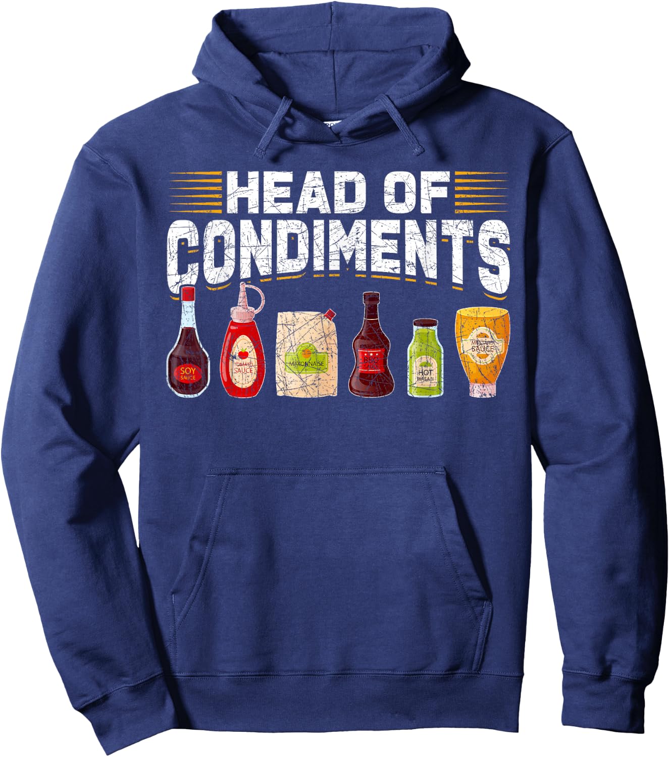 Head Of Condiments Barbecue Hoodie - Hoodie | Navy