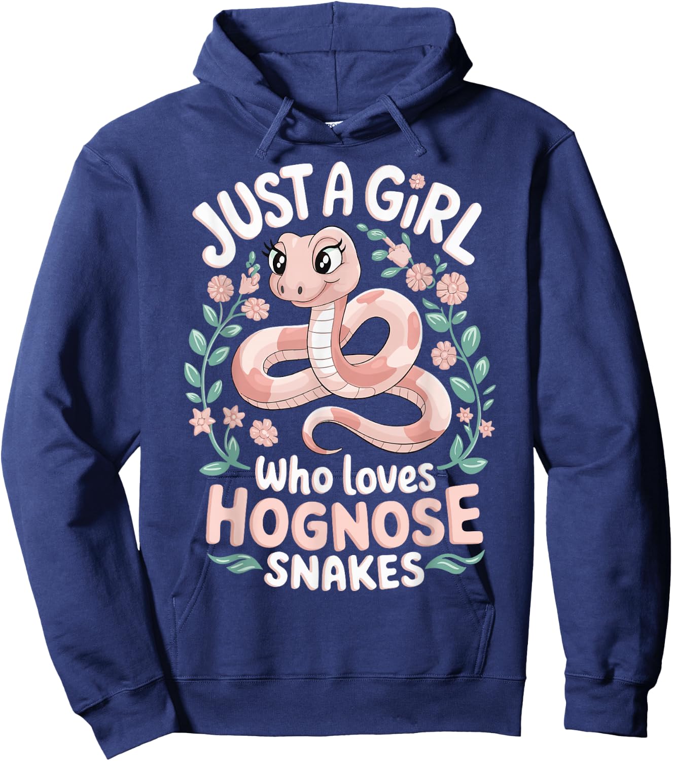 Just A Girl Who Loves Hognose Snakes Hoodie - Hoodie | Navy