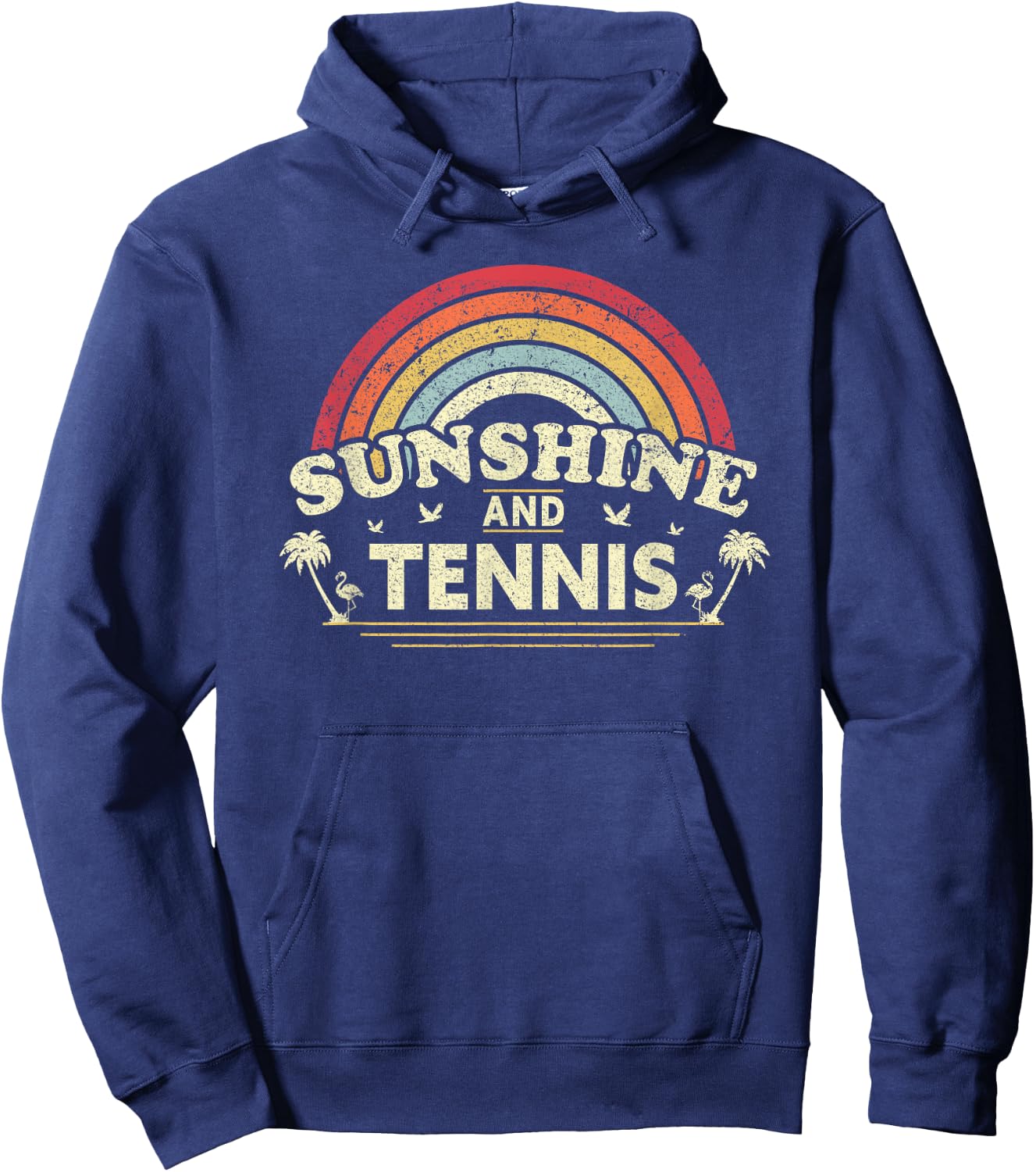 Sunshine, Tennis Shirt or Women. Retro, Country Hoodie - Hoodie | Navy