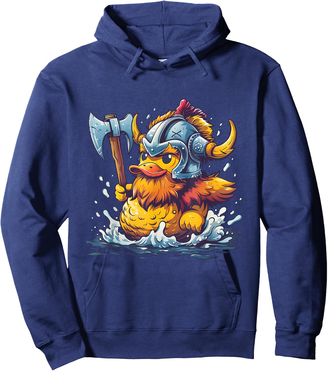 Rubber Duck Viking Helmet Rubber Duck Hoodie - Hoodie | Navy