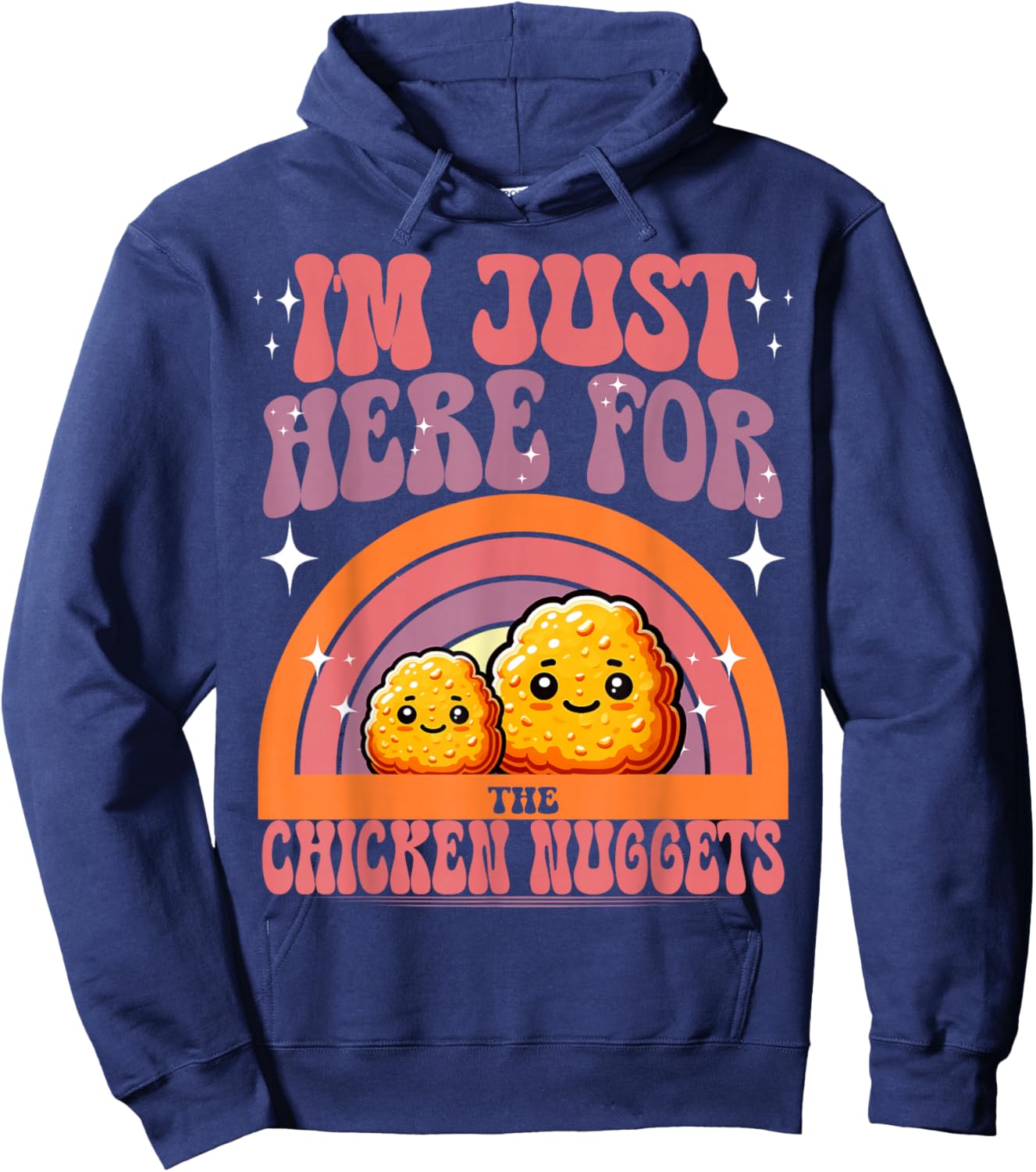 Chicken Nuggets Kawaii Hoodie - Hoodie | Navy