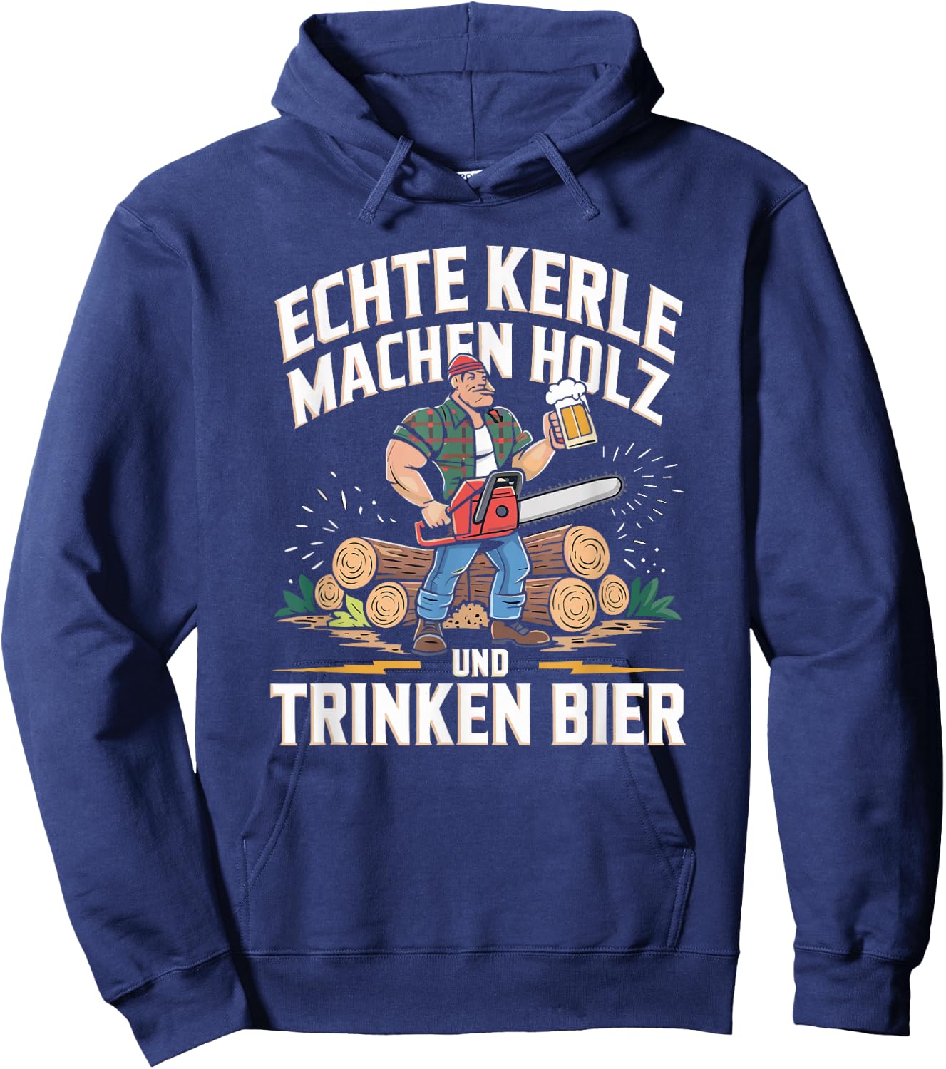 Funny Chainsaw Forest Worker Women , black Hoodie - Hoodie | Navy