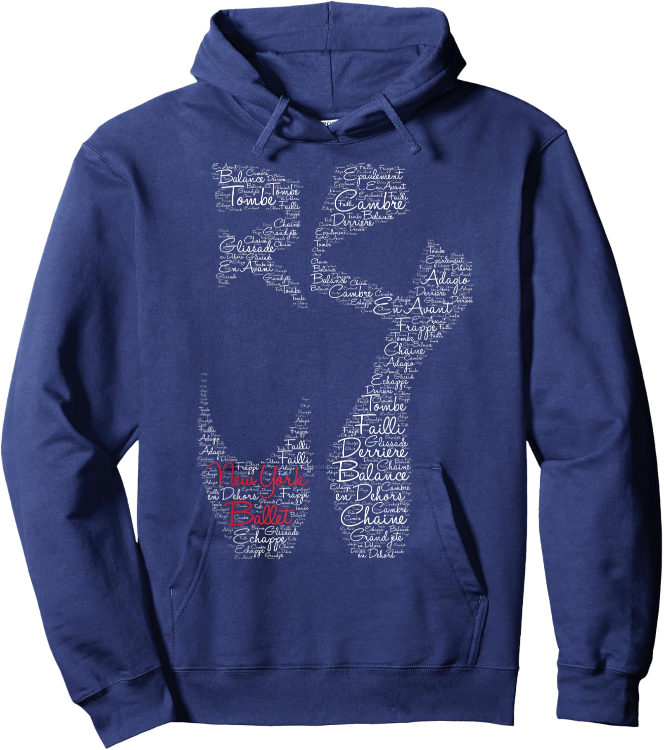 New York Ballet Pointe Shoe Hoodie - Hoodie | Navy