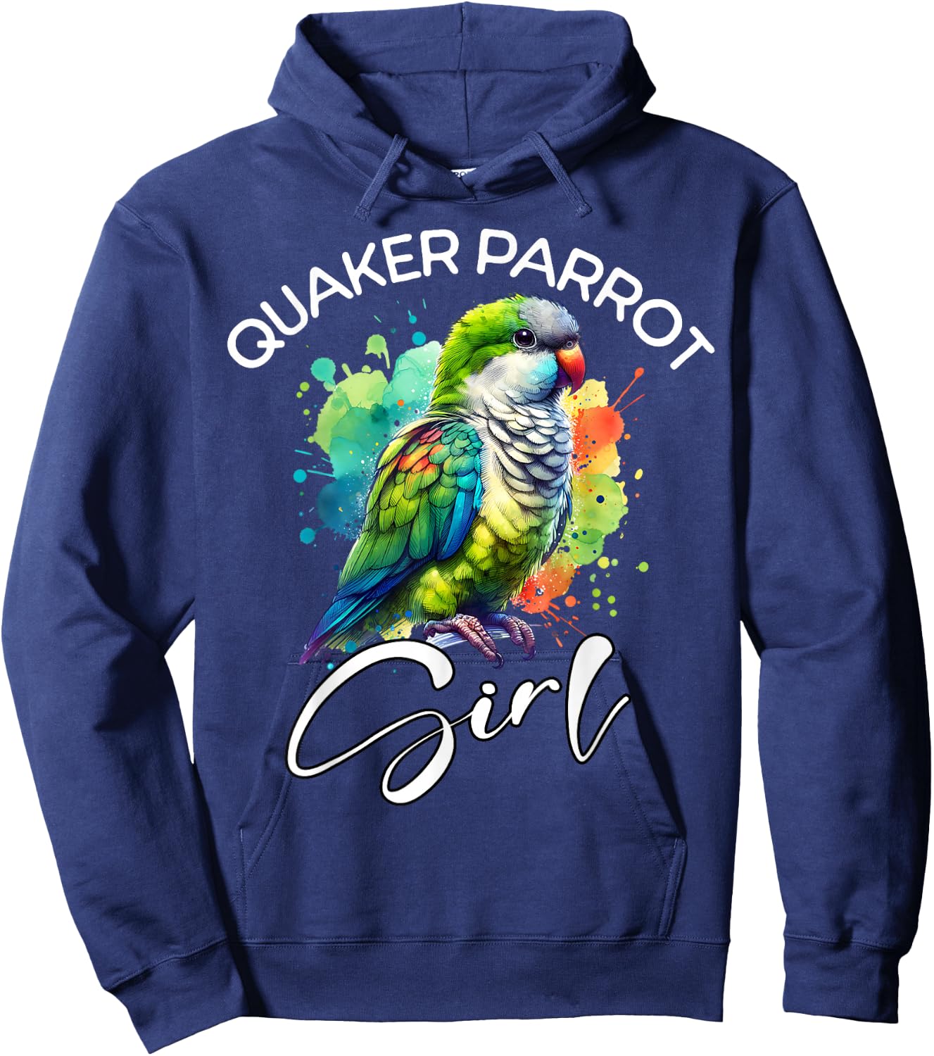 Quaker Parrot Girl Quaker Parrot Hoodie - Hoodie | Navy