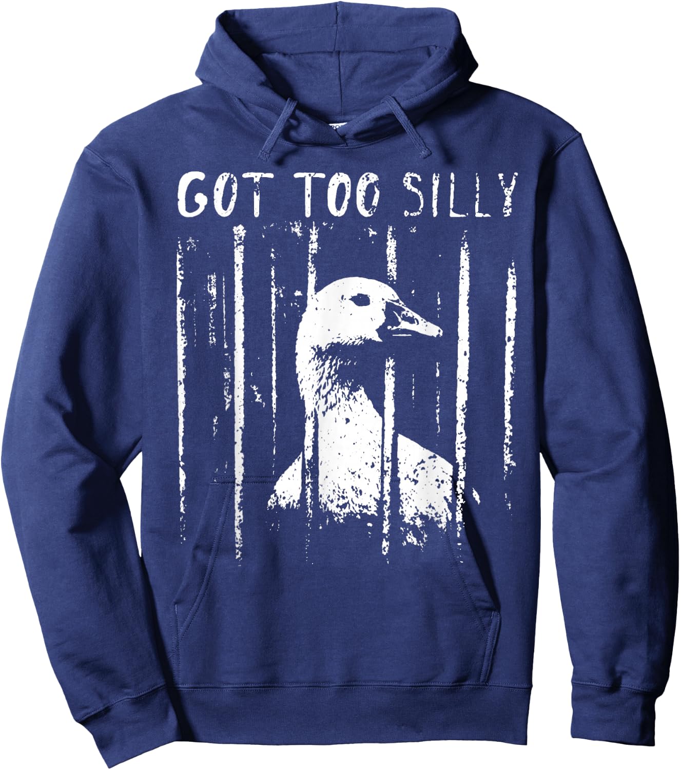 Got Too Silly Goose Jail Funny Bird Quote Hoodie - Hoodie | Navy