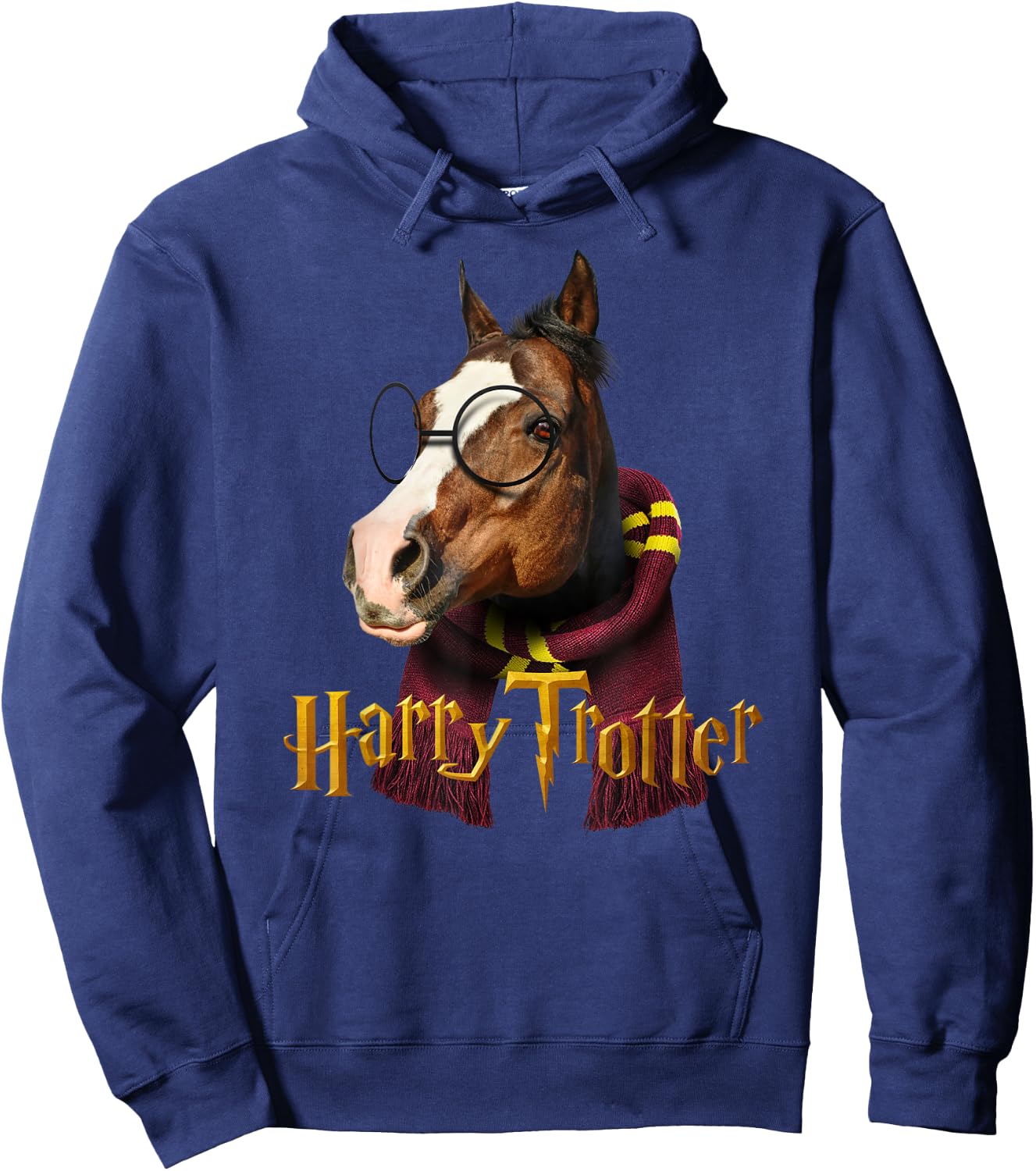 Cute American Quarter Horse Rider Horse Brown Hoodie - Hoodie | Navy