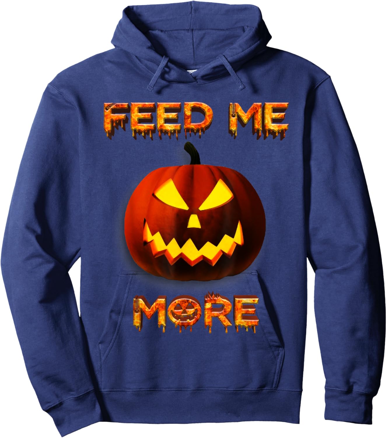 Halloween Feed Me More Hoodie - Hoodie | Navy