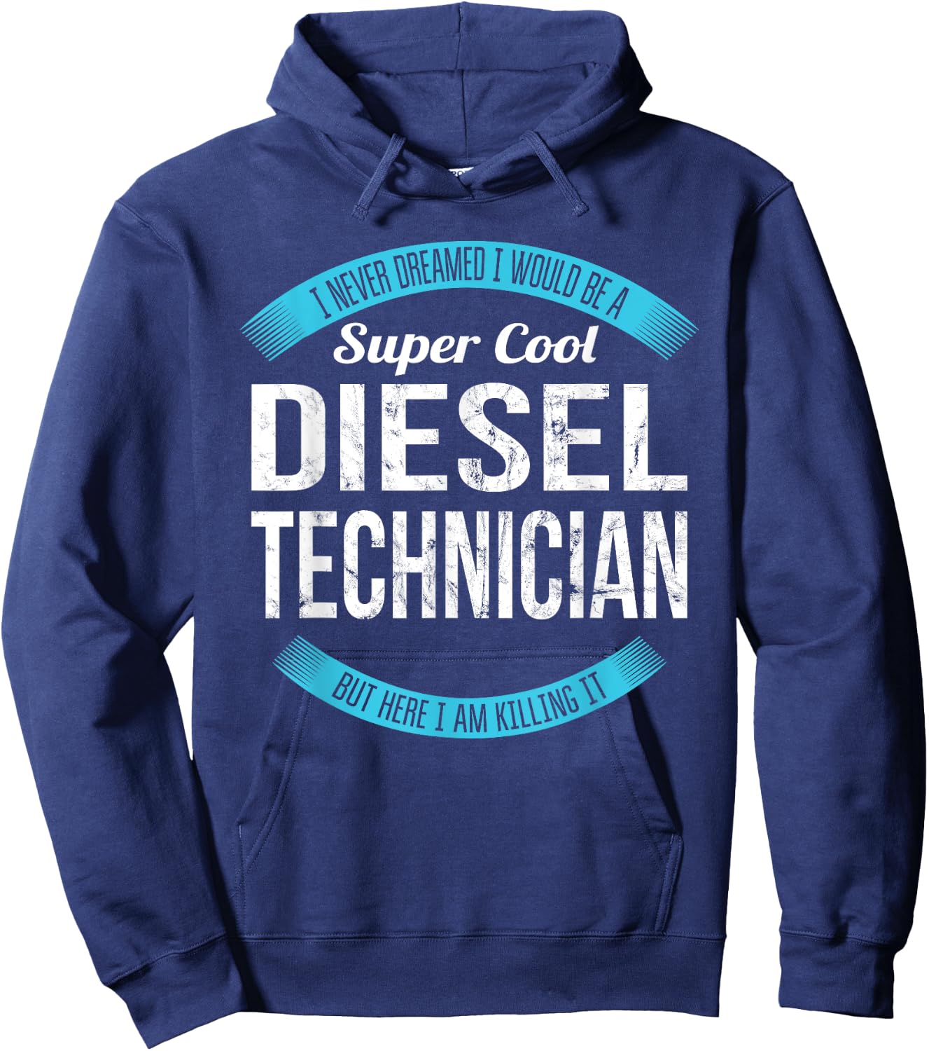 Diesel Technician Gifts Funny Hoodie - Hoodie | Navy