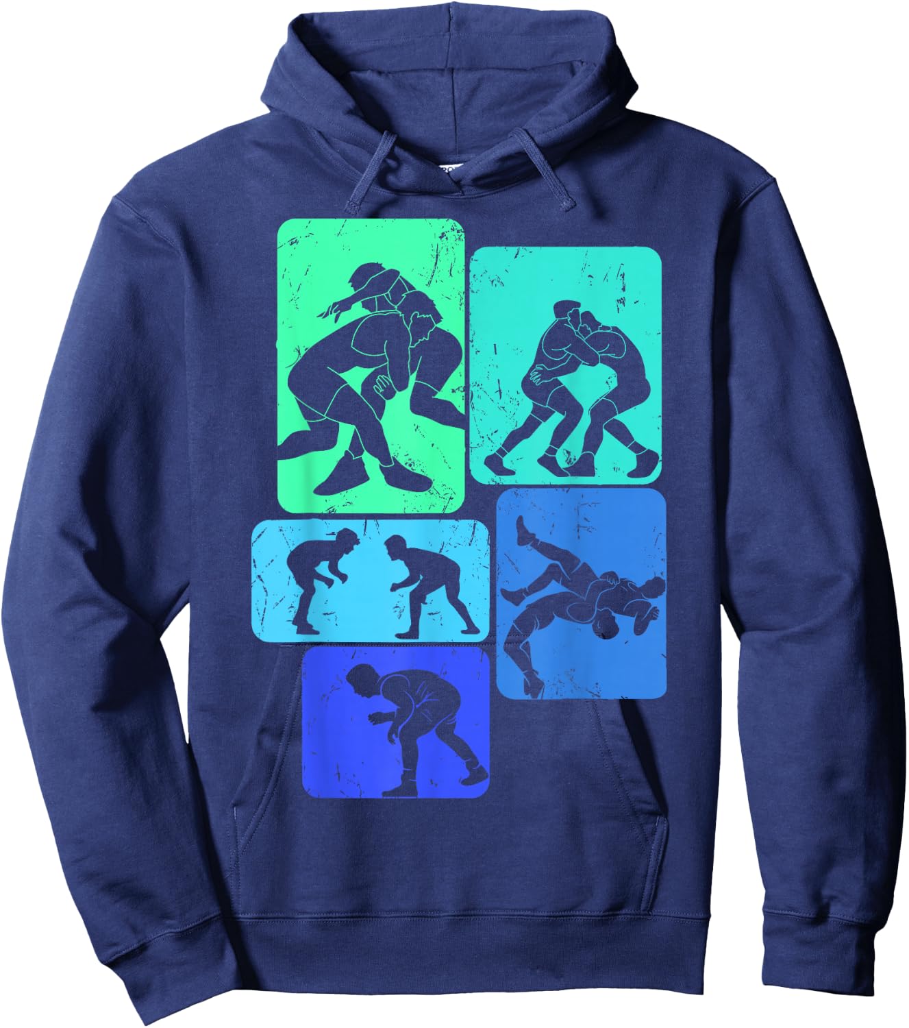 Wrestling Wrestling Child Man , Black, S Hoodie - Hoodie | Navy