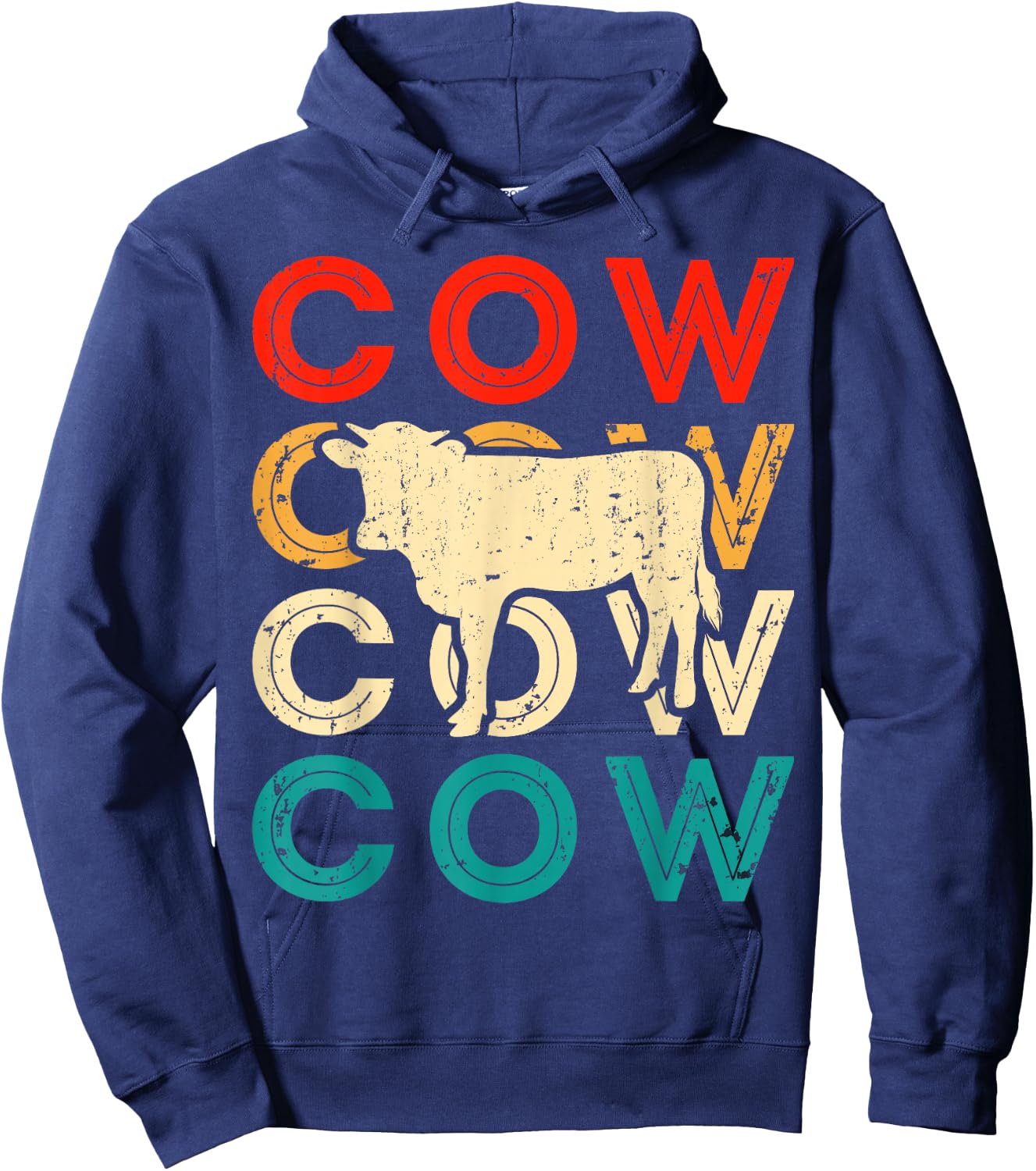 Cow Cow Cow Hoodie - Hoodie | Navy