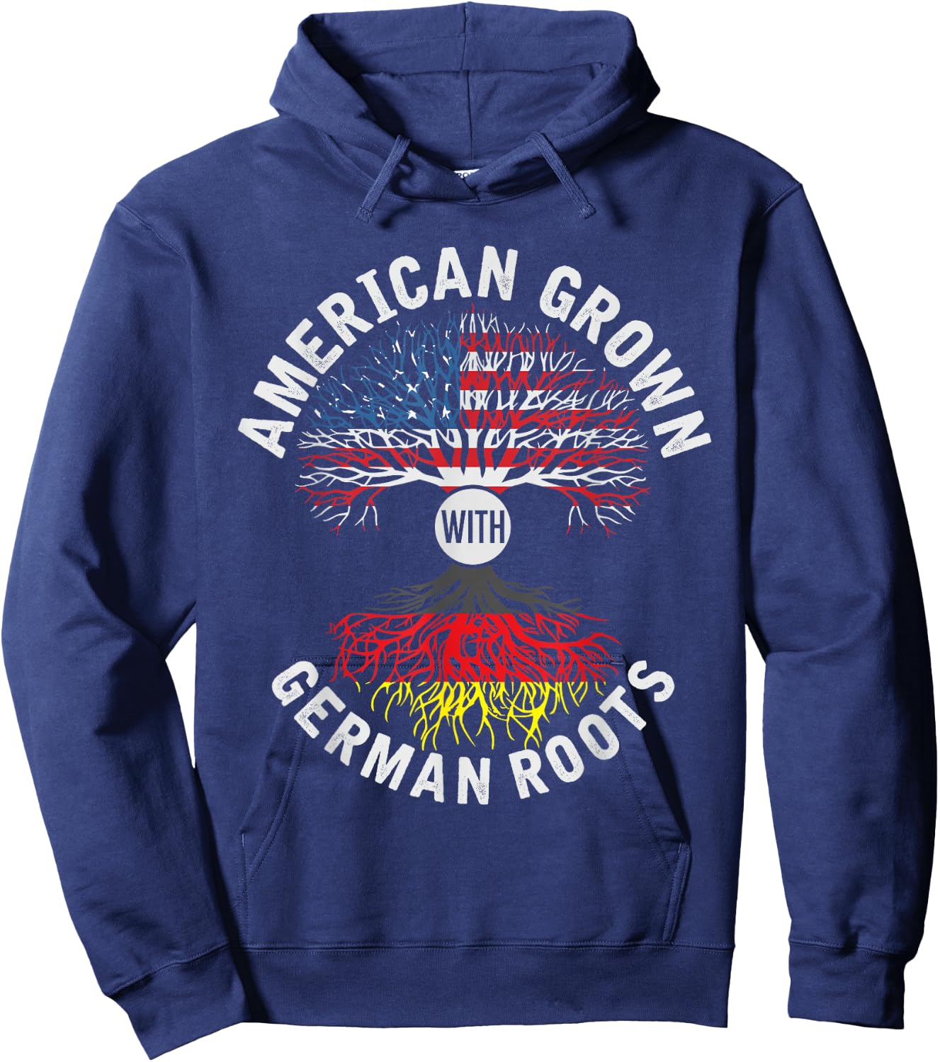 German American Shirt German Roots Gift Hoodie - Hoodie | Navy