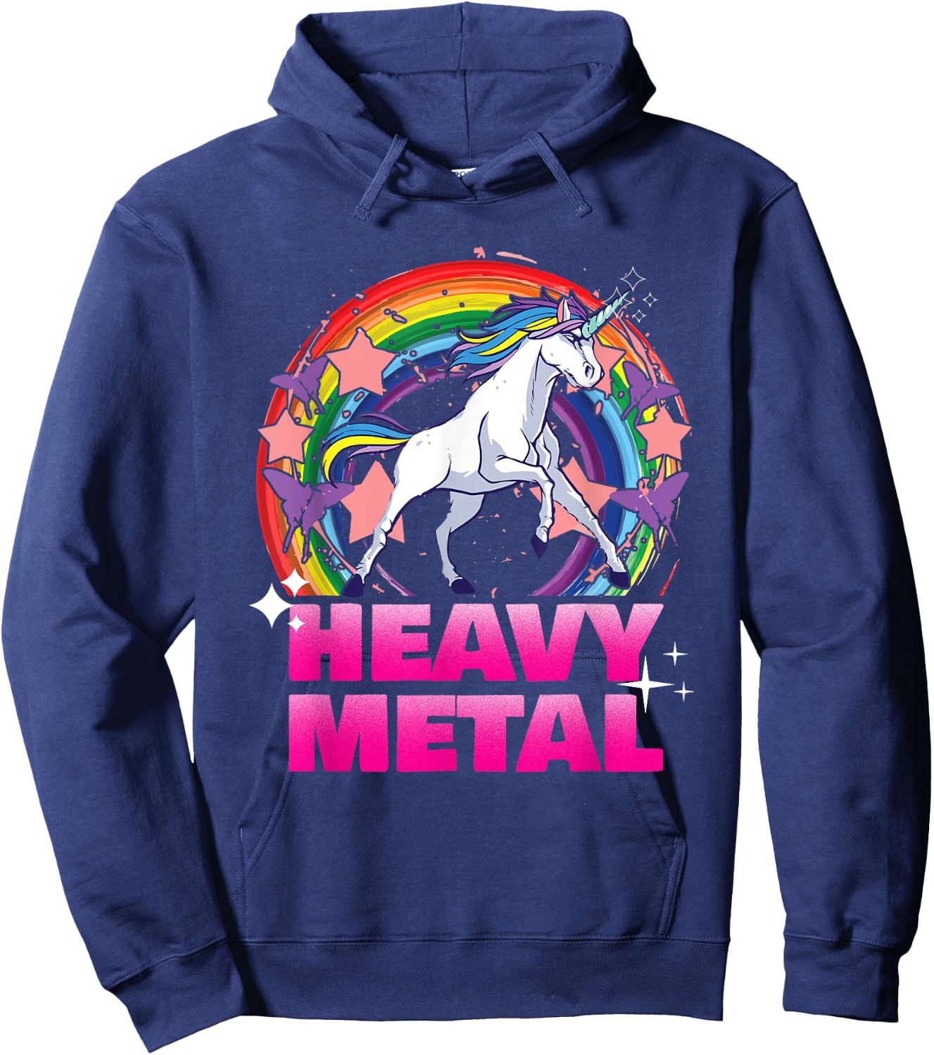 Unicorn Heavy Funny Hoodie - Hoodie | Navy