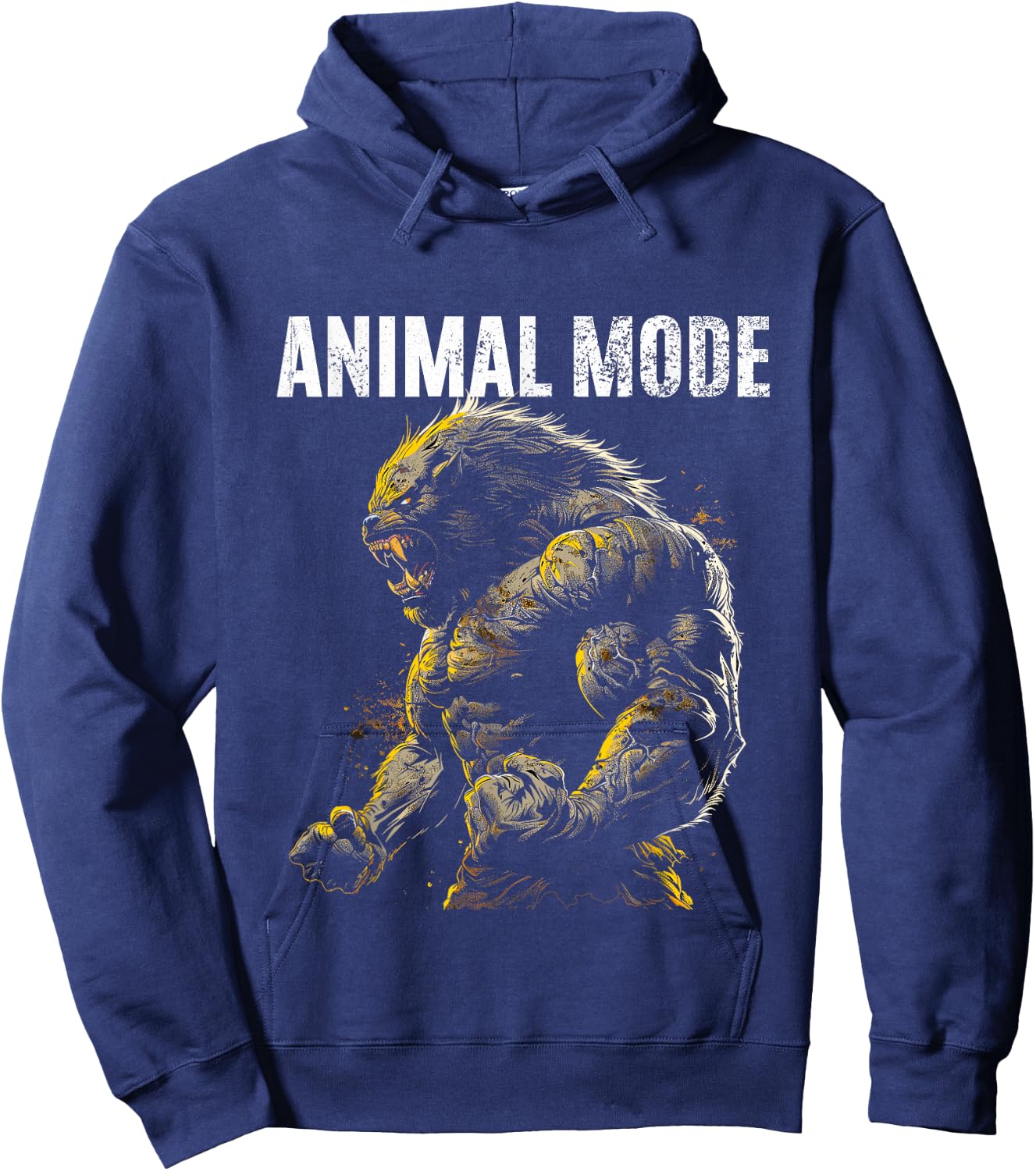 Bodybuilder Slogan Training Monster , black Hoodie - Hoodie | Navy