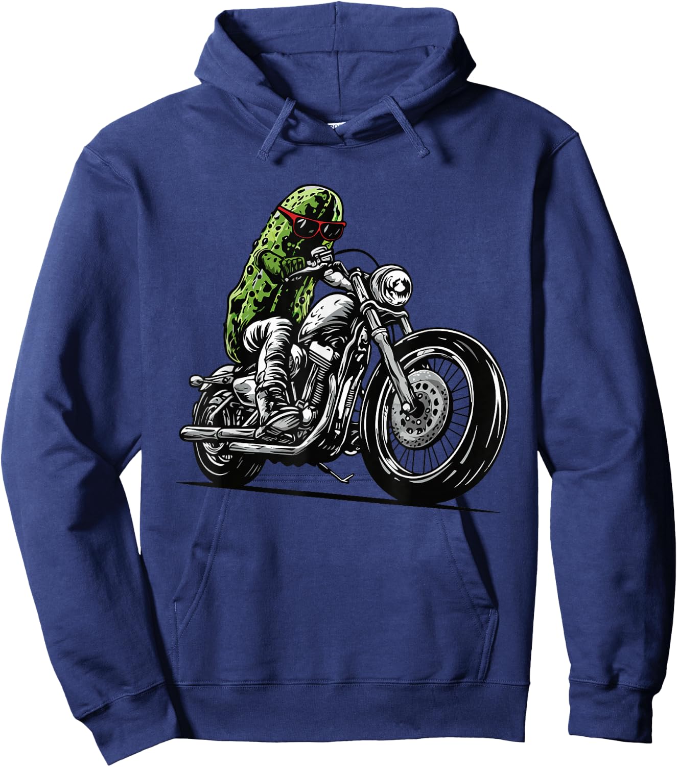 Pickle Motorcycle Biker Cucumber Vegetables Hoodie - Hoodie | Navy