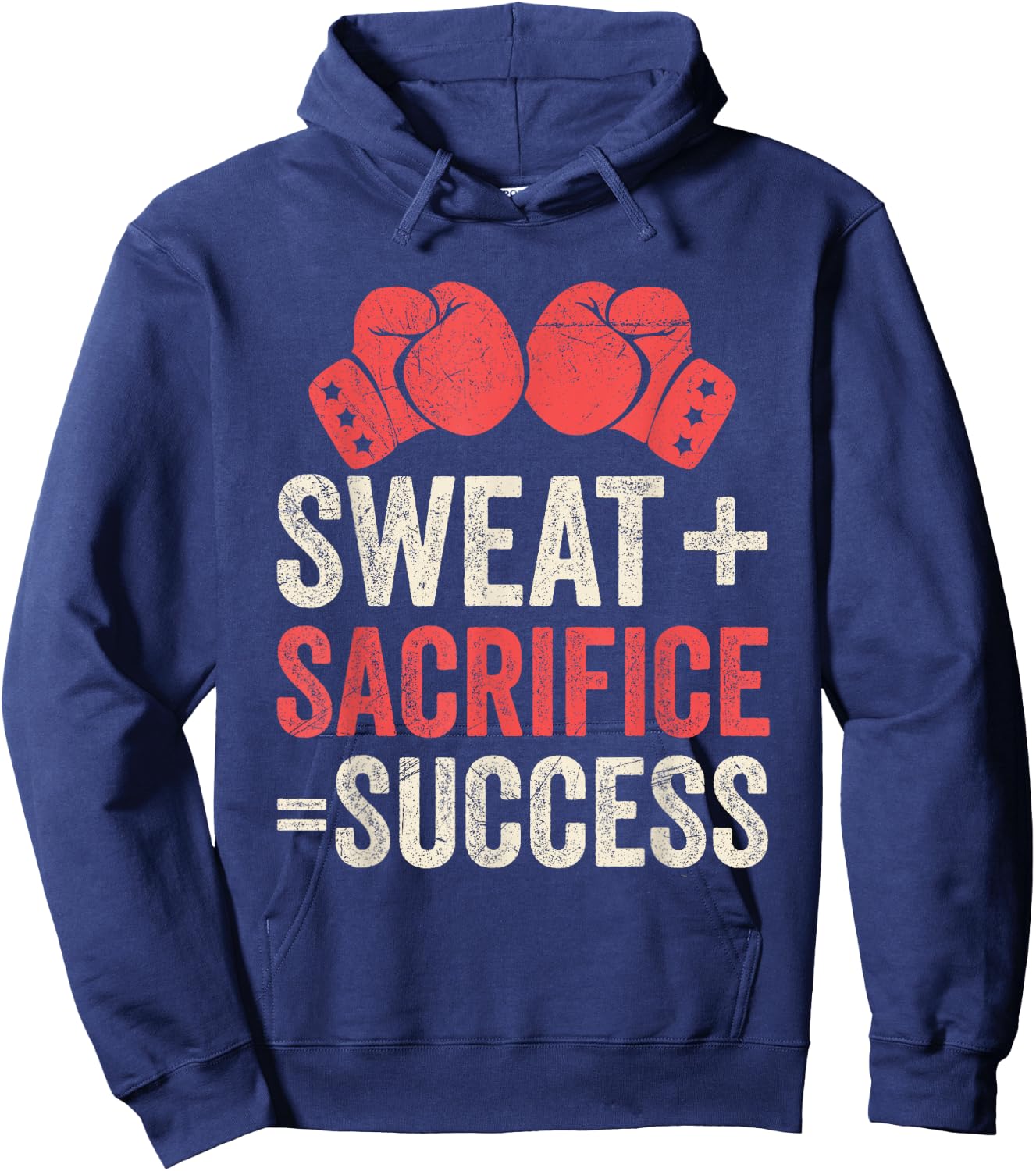 Sweat and Sacrifice makes Success Muay Thai Hoodie - Hoodie | Navy